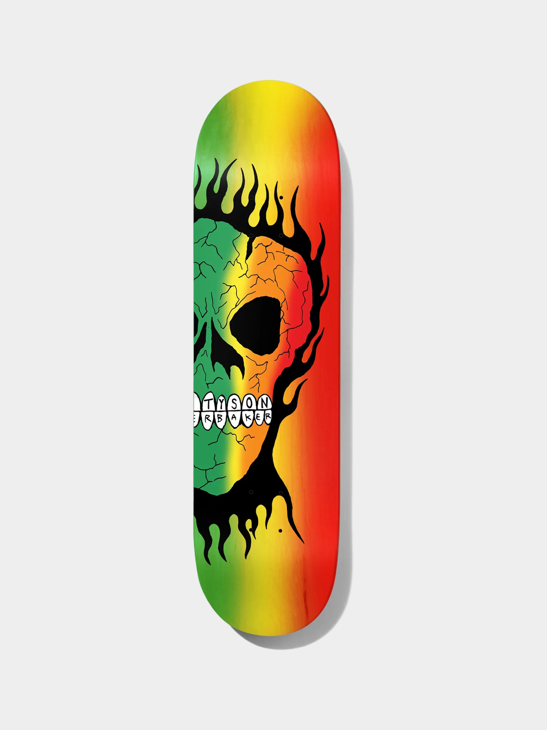 Декa Baker Rasta Skull (green/yellow/red)