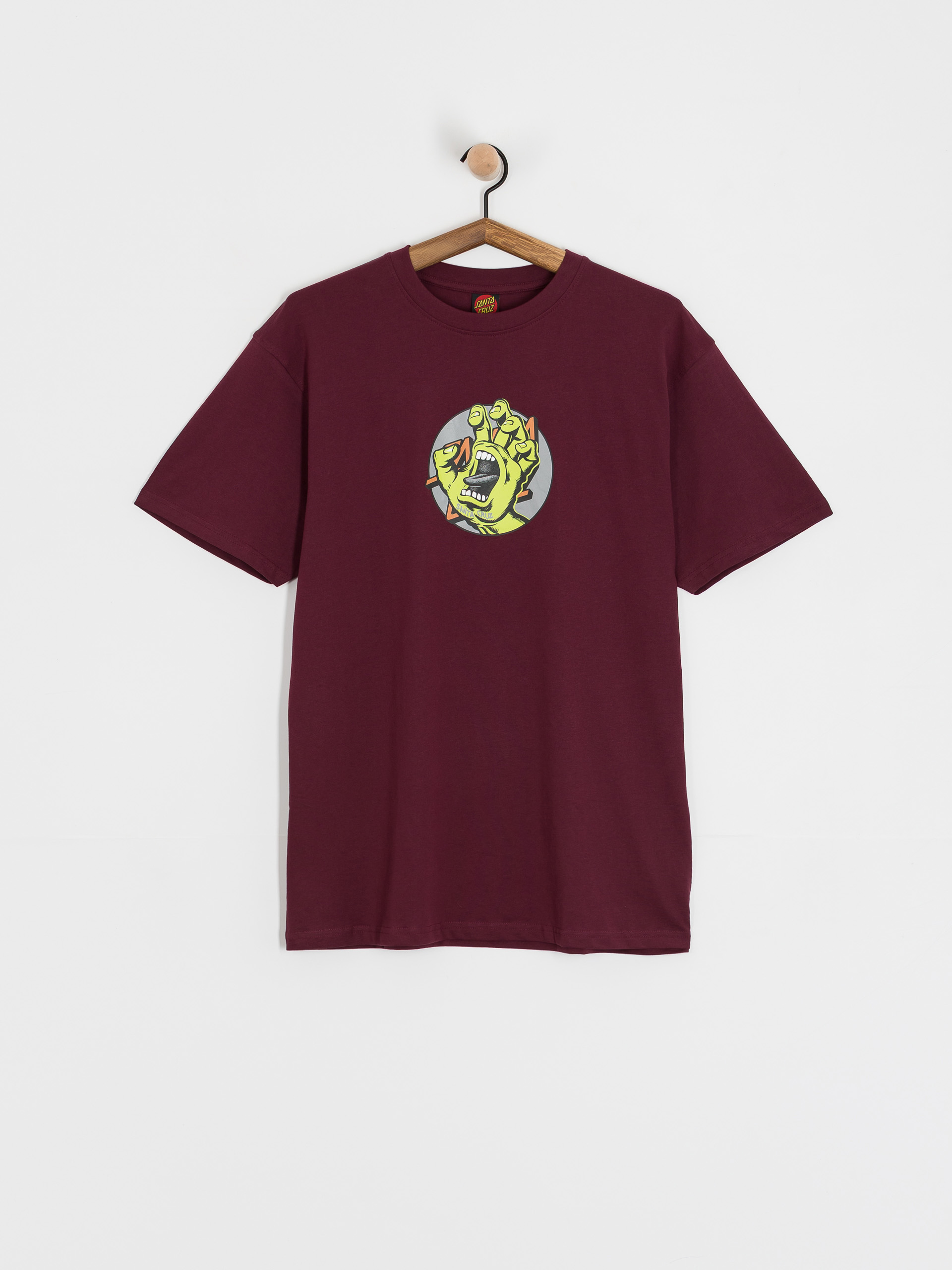 Футболка Santa Cruz Hand Dot Front (dark cherry)