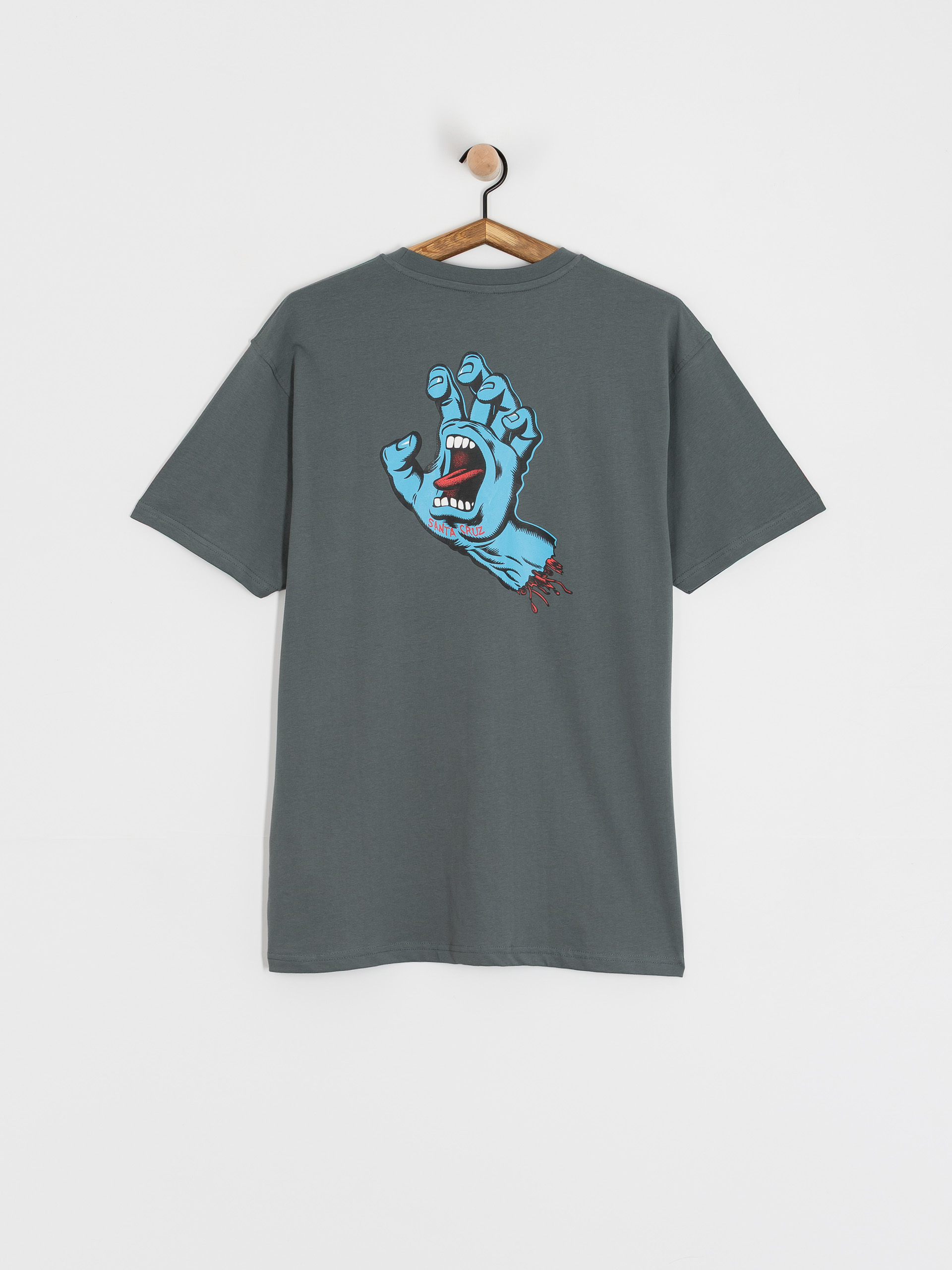 Футболка Santa Cruz Screaming Hand Chest (storm grey)