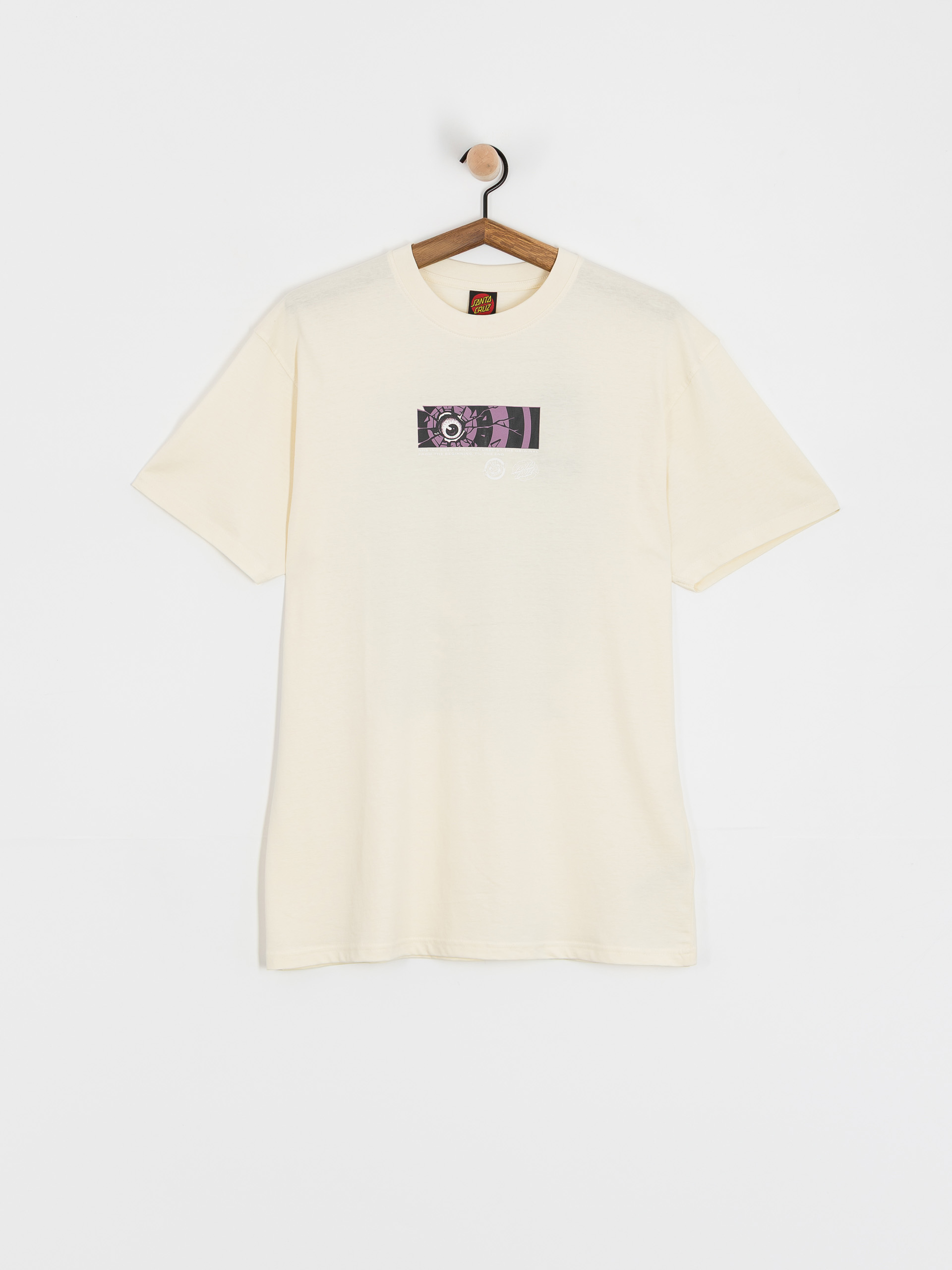 Футболка Santa Cruz Roskopp Dissect Strip (unbleached cotton)