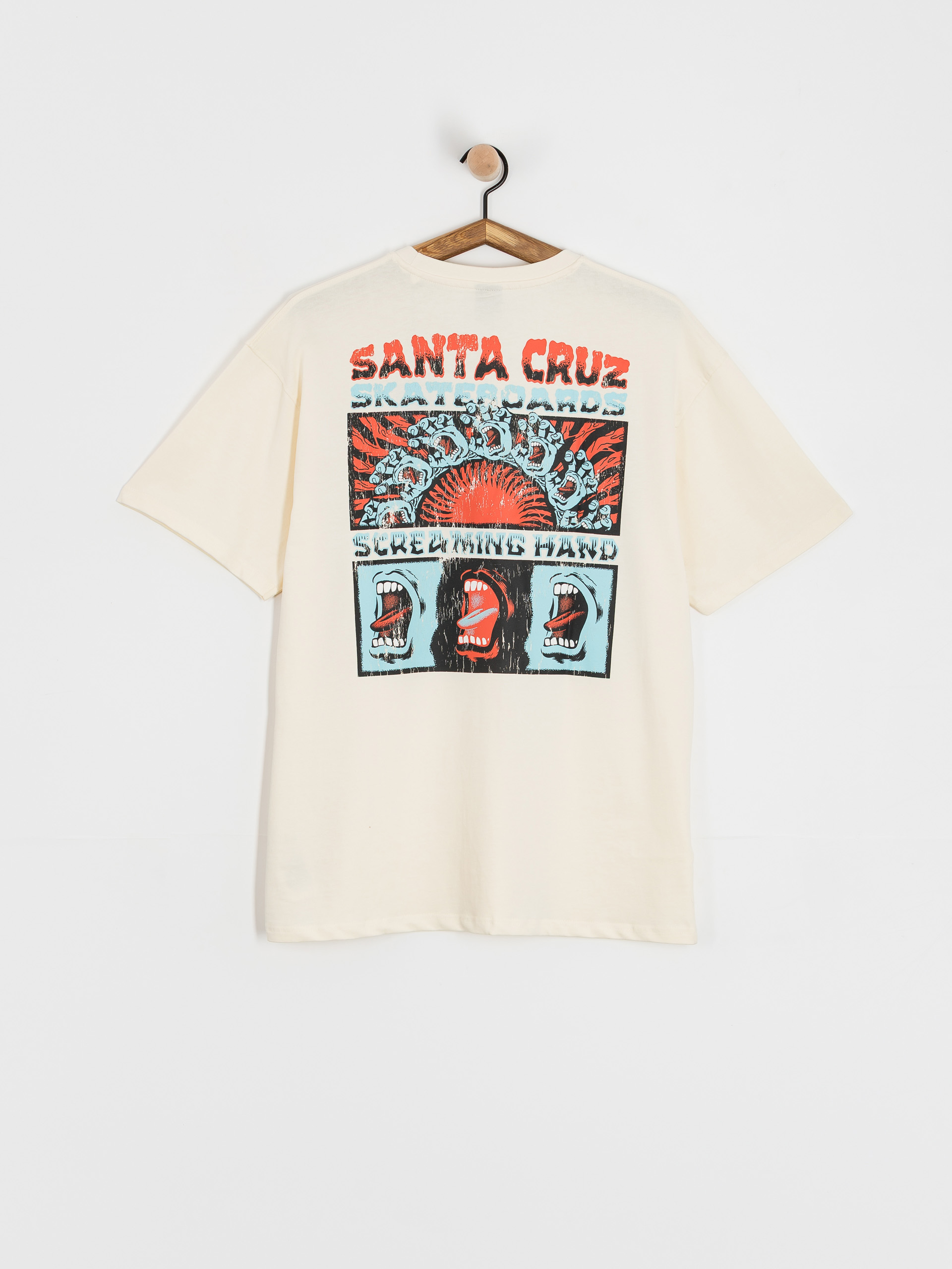Футболка Santa Cruz VTG Screaming Connect (unbleached cotton)