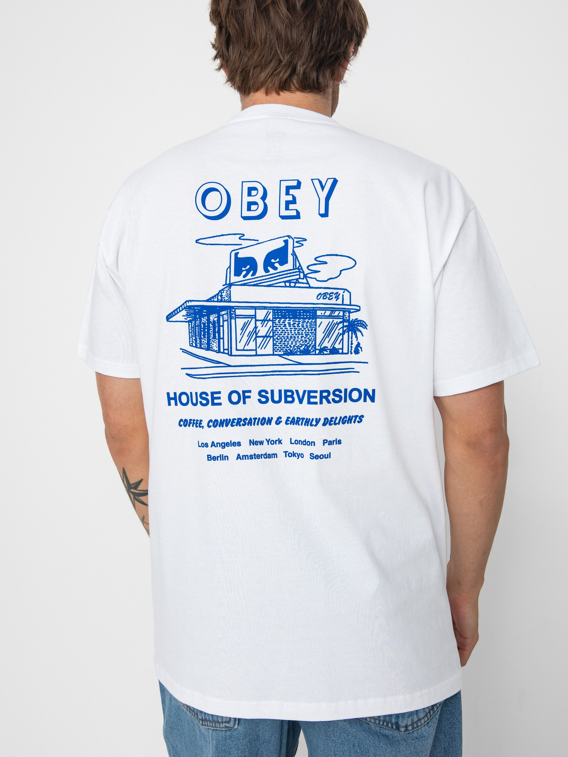 Футболка OBEY Obey House Of Subversion (white)