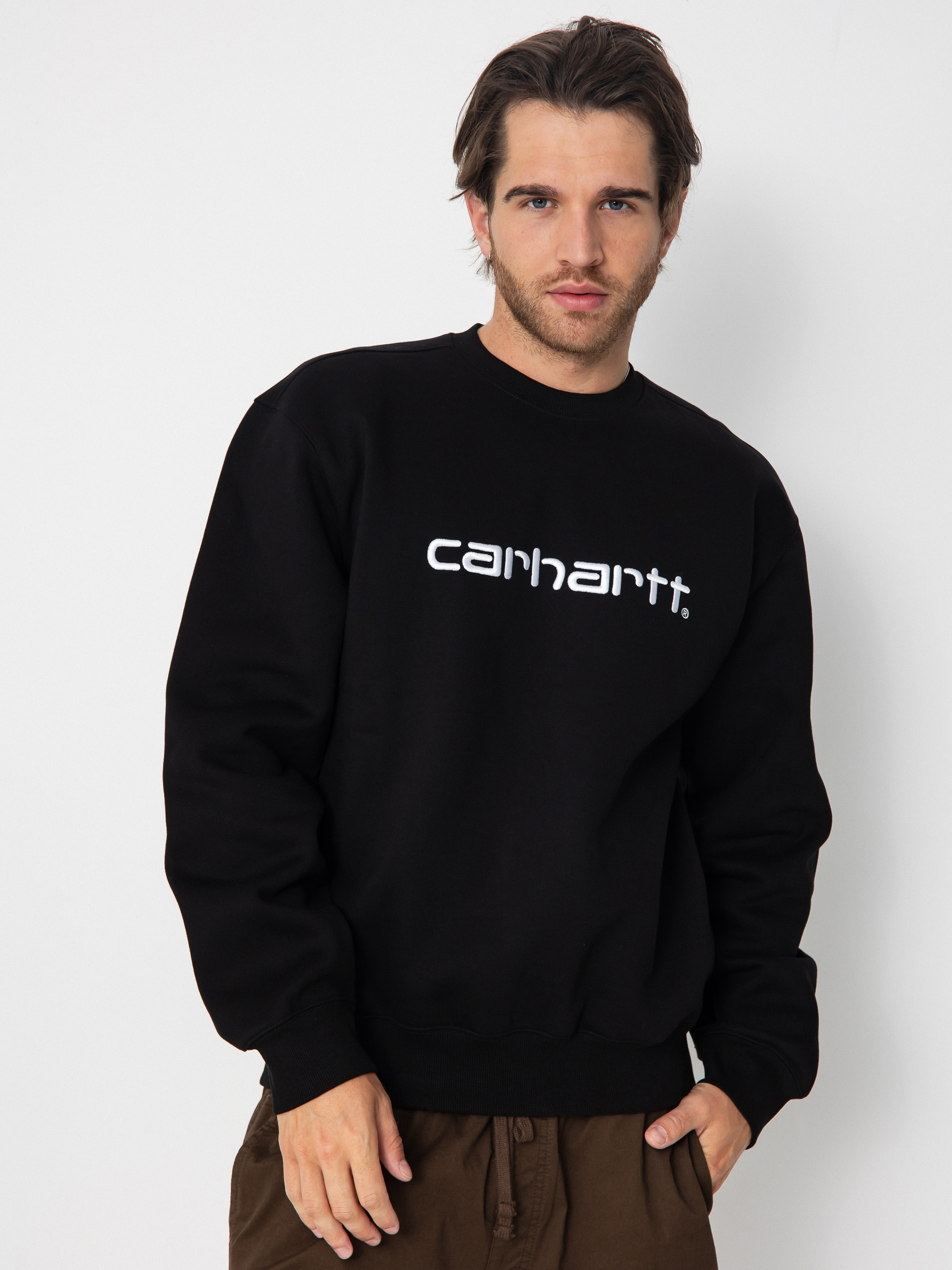 Світшот Carhartt WIP Carhartt (black/white)