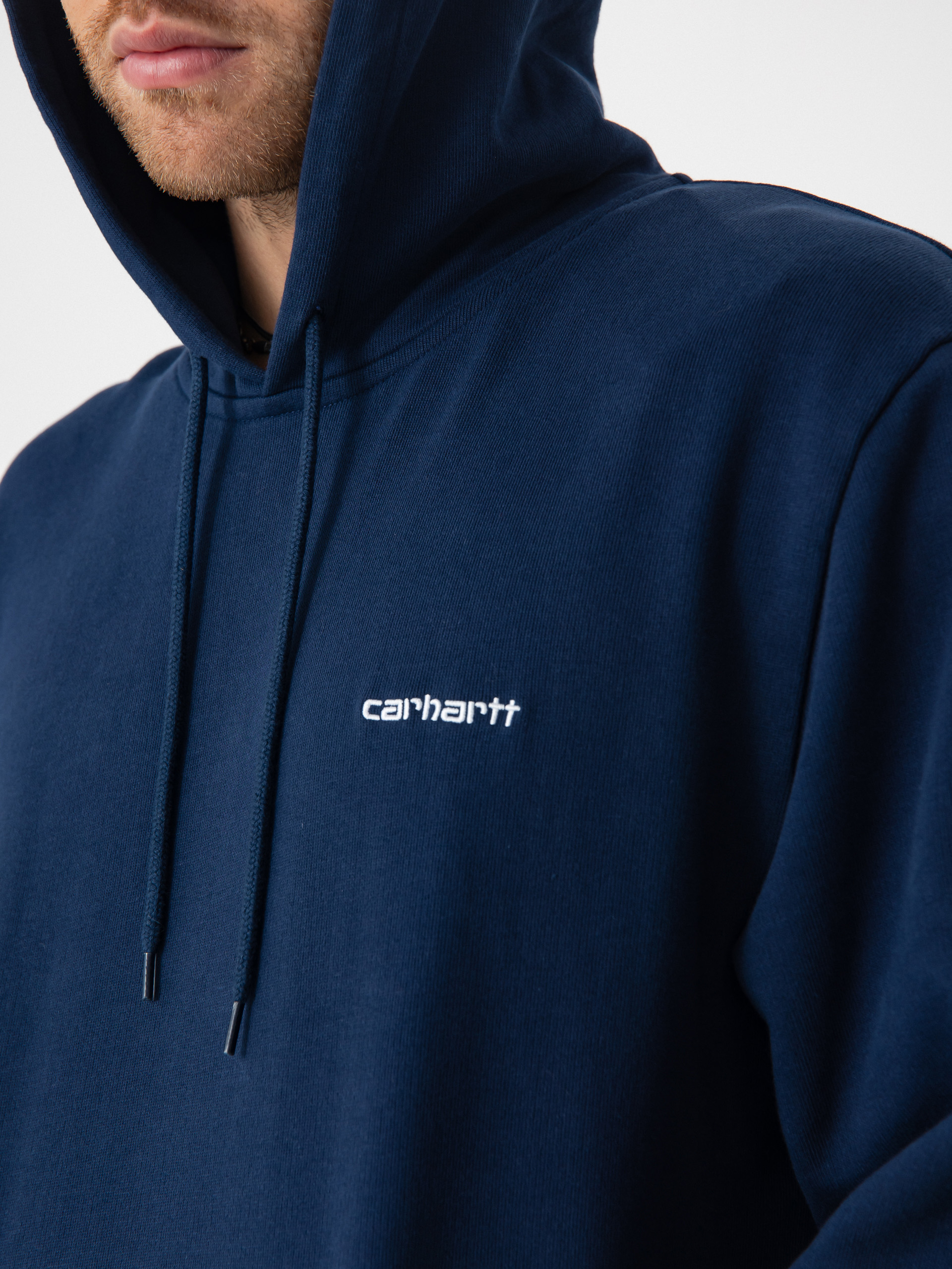 Худі Carhartt WIP Script Embroidery HD (jupiter/white)
