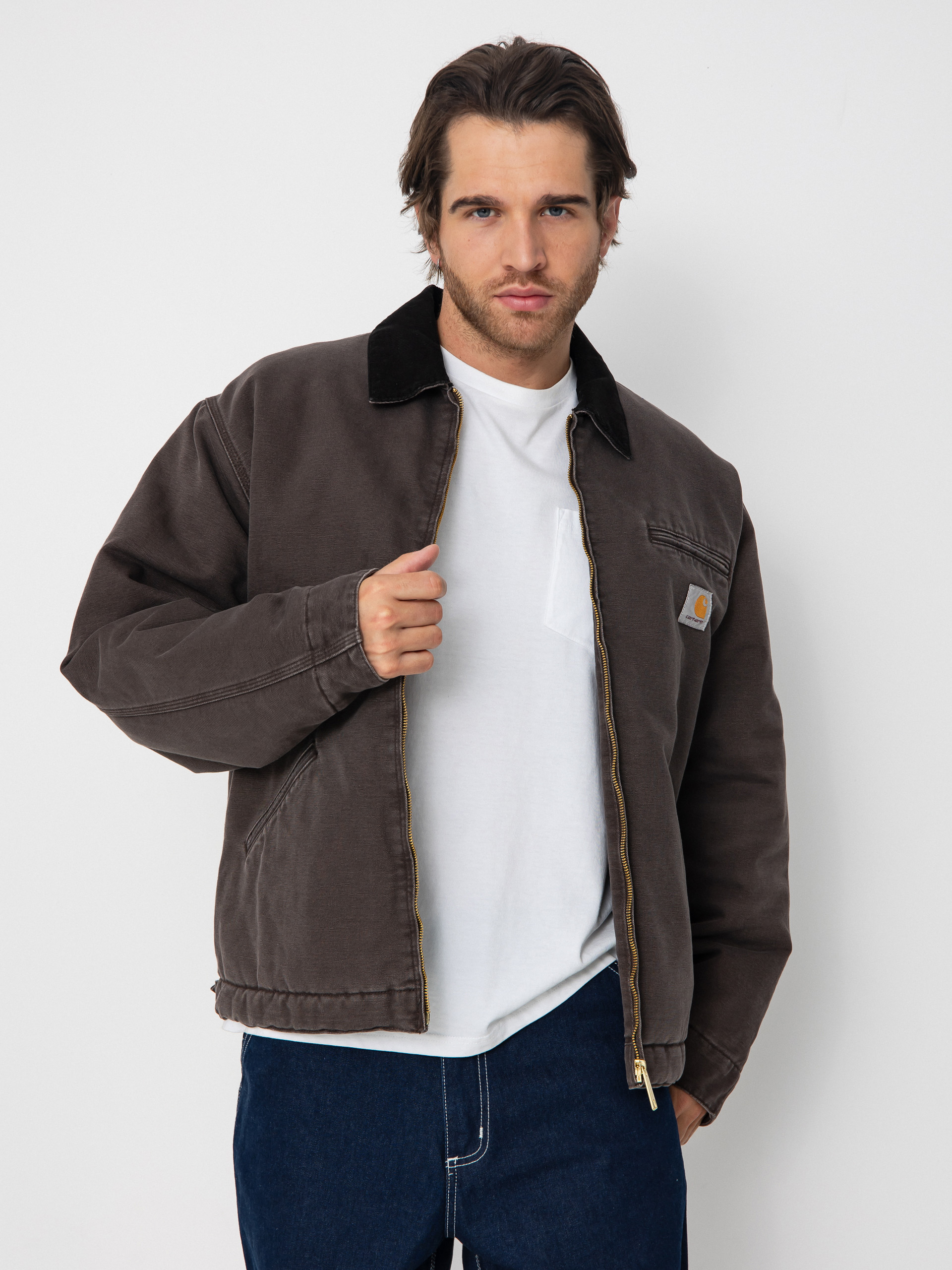 Куртка Carhartt WIP OG Detroit - коричневий (tobacco/black/stone