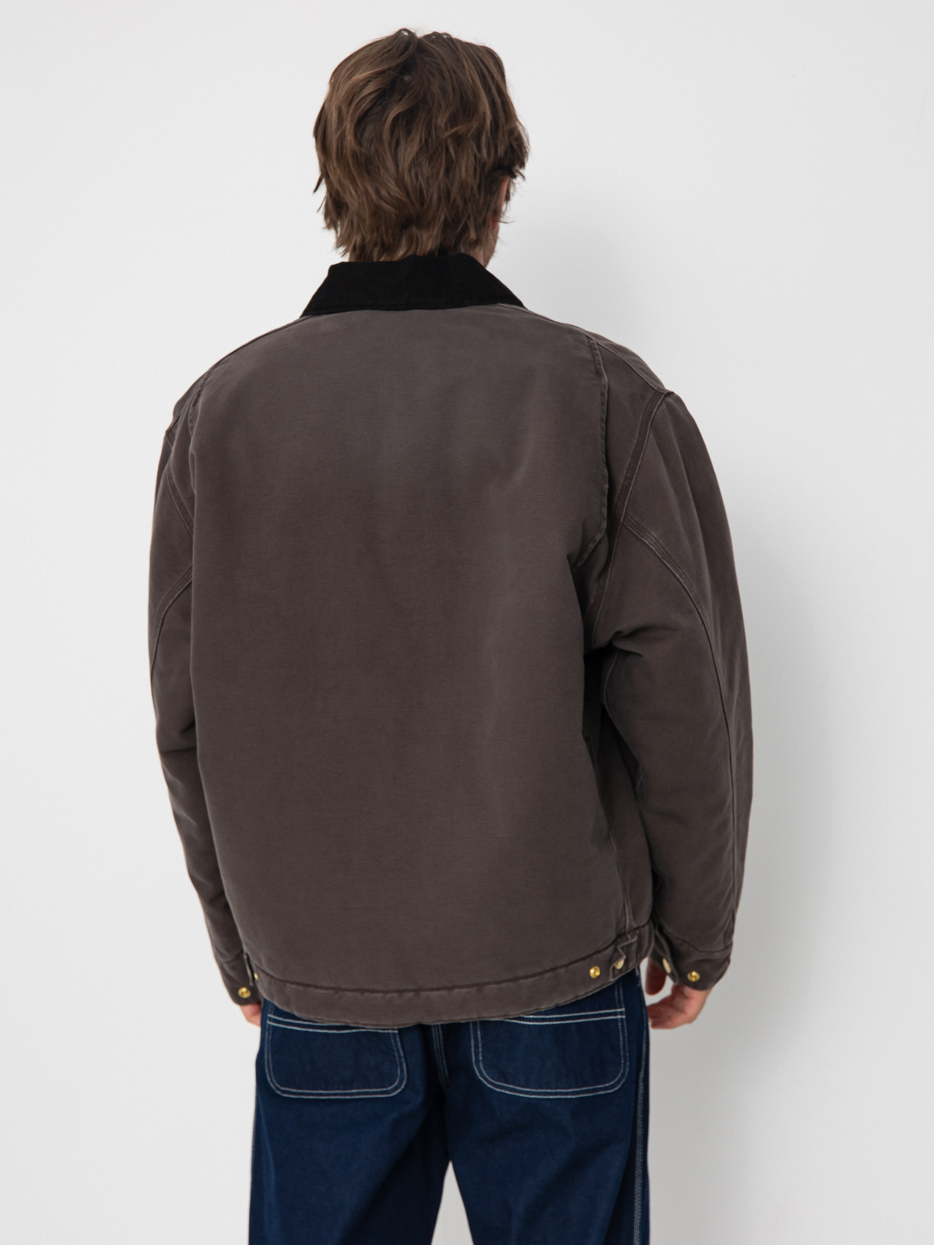 Куртка Carhartt WIP OG Detroit (tobacco/black/stone canvas)