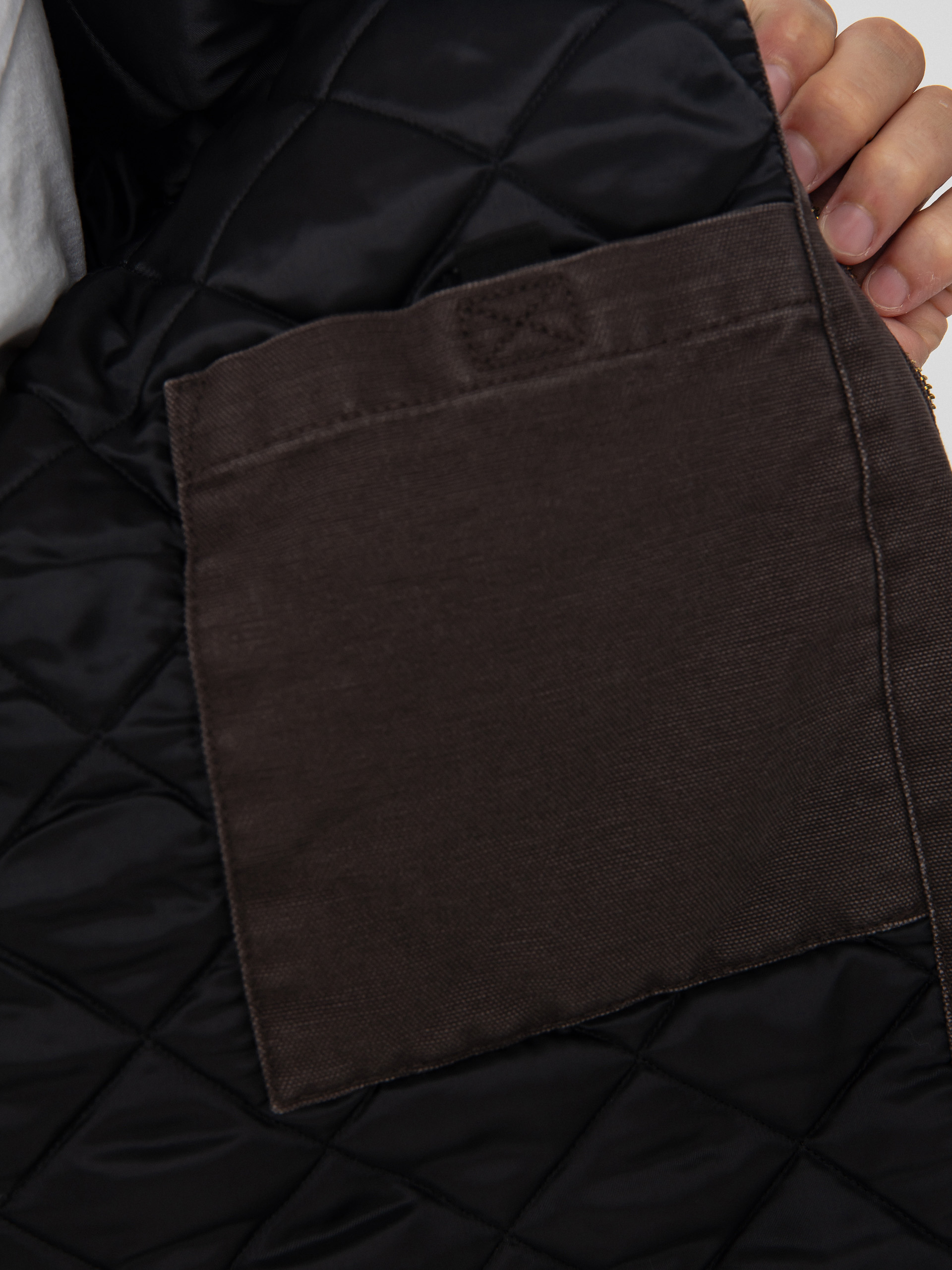 Куртка Carhartt WIP OG Detroit (tobacco/black/stone canvas)