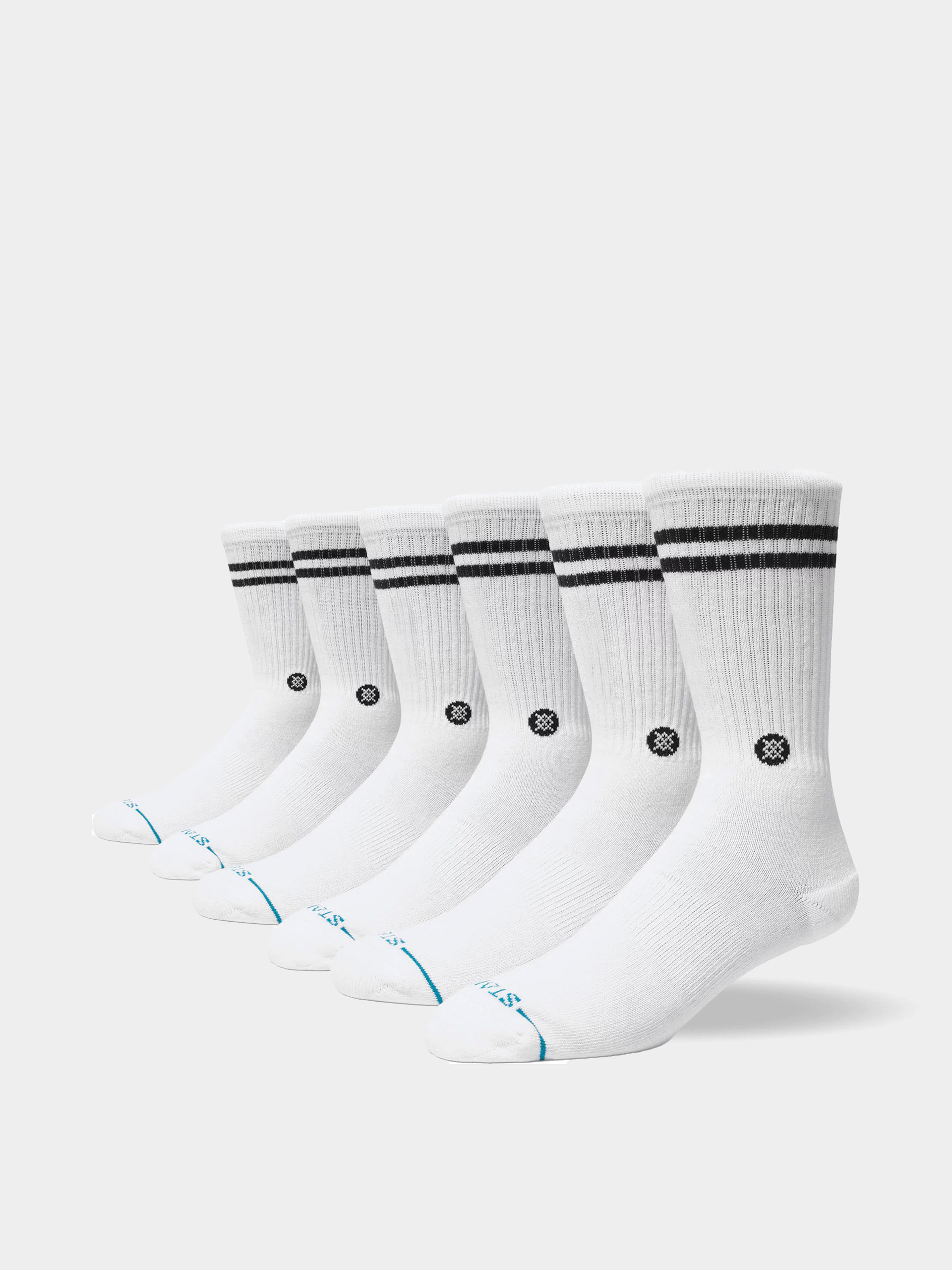  Шкарпетки Stance Core 6 Pack Crew (white)