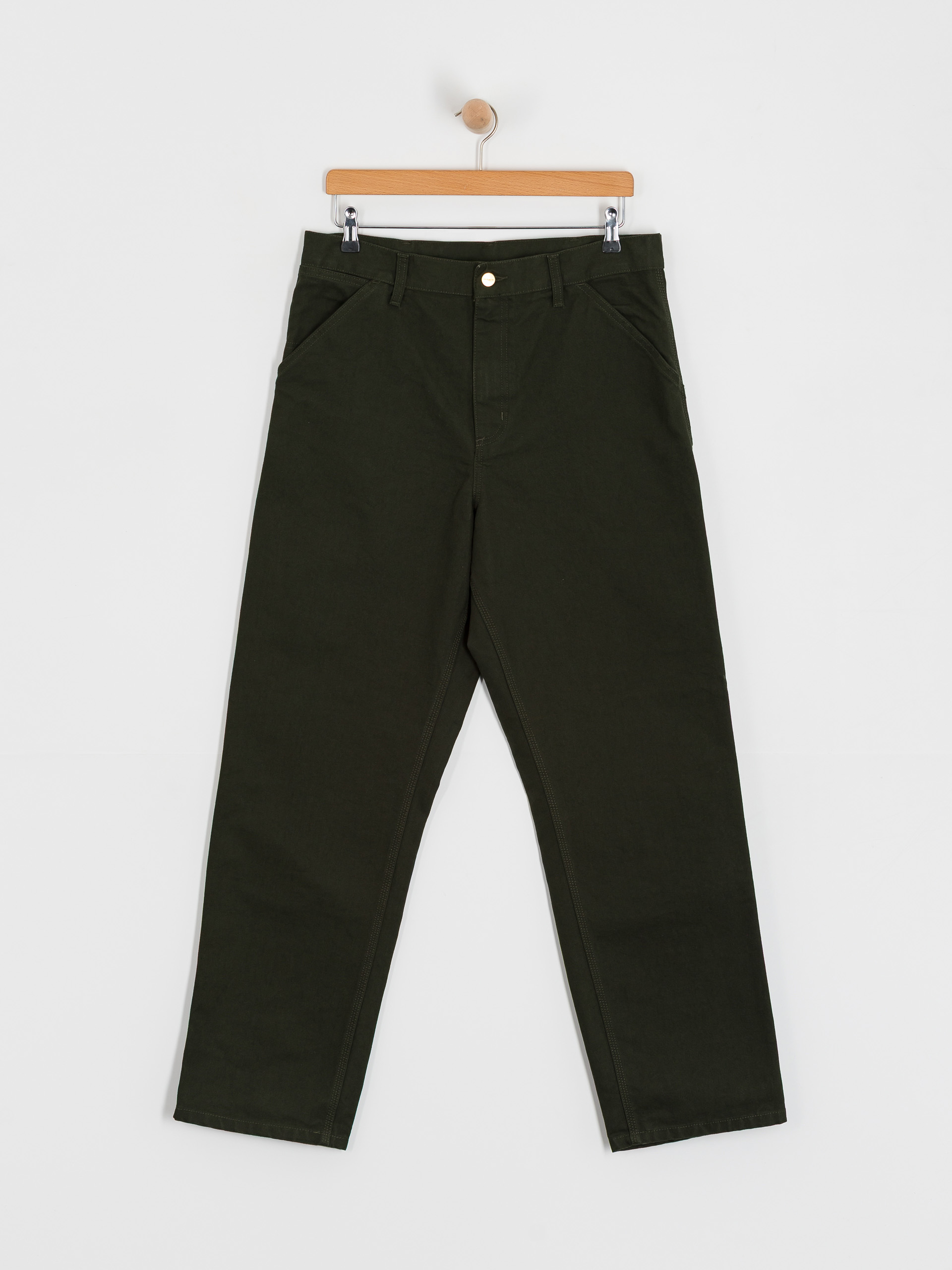 Штани Carhartt WIP Single Knee (olive/rinsed)