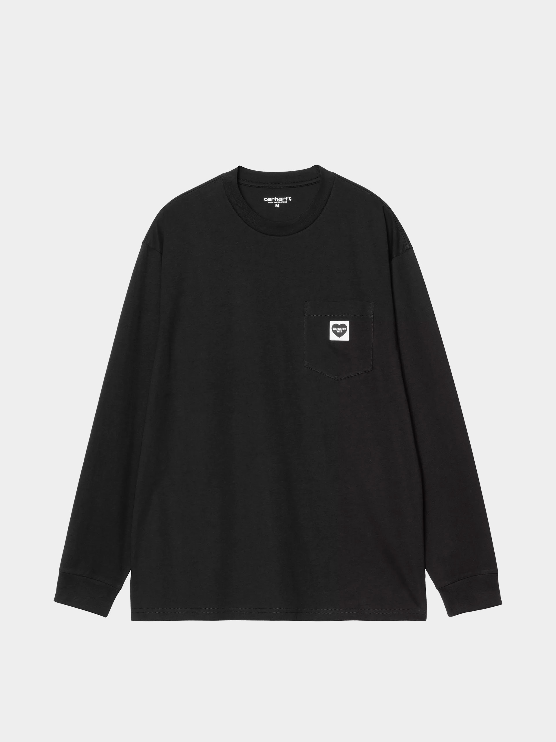 Лонгслів Carhartt WIP Pocket Heart (black/black)