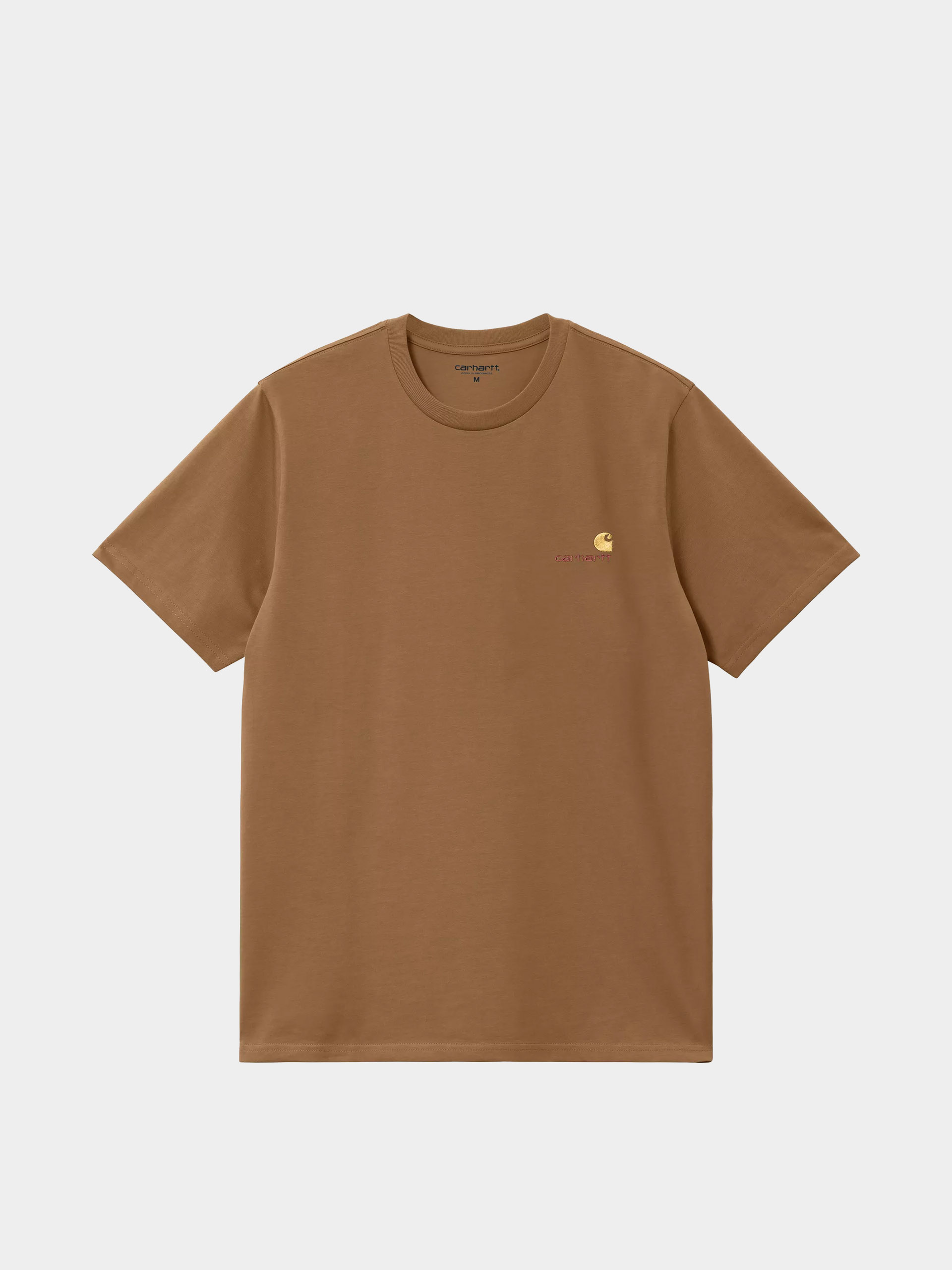 Футболка Carhartt WIP American Script (hamilton brown)