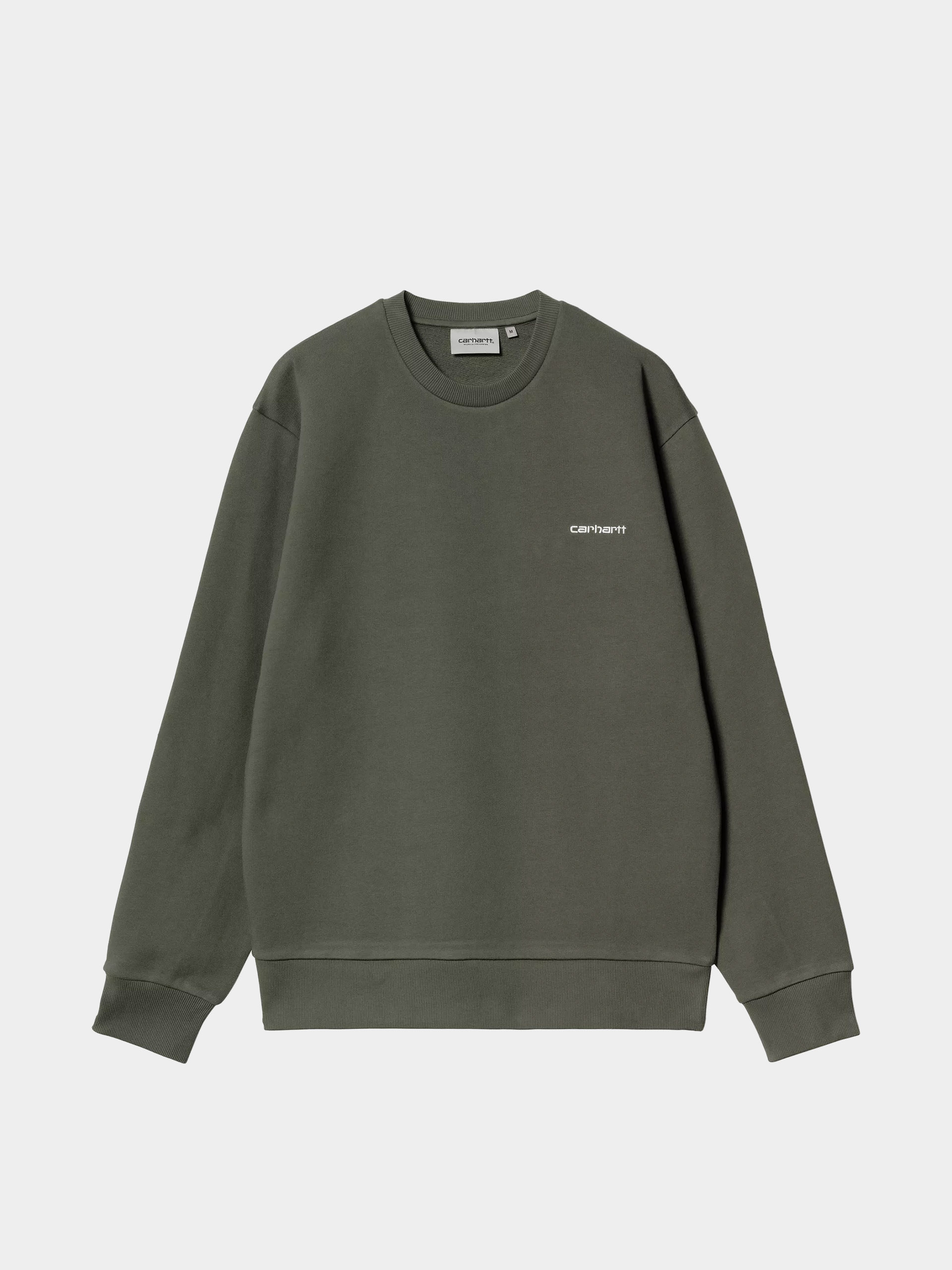 Світшот Carhartt WIP Script Embroidery (opuntia/white)