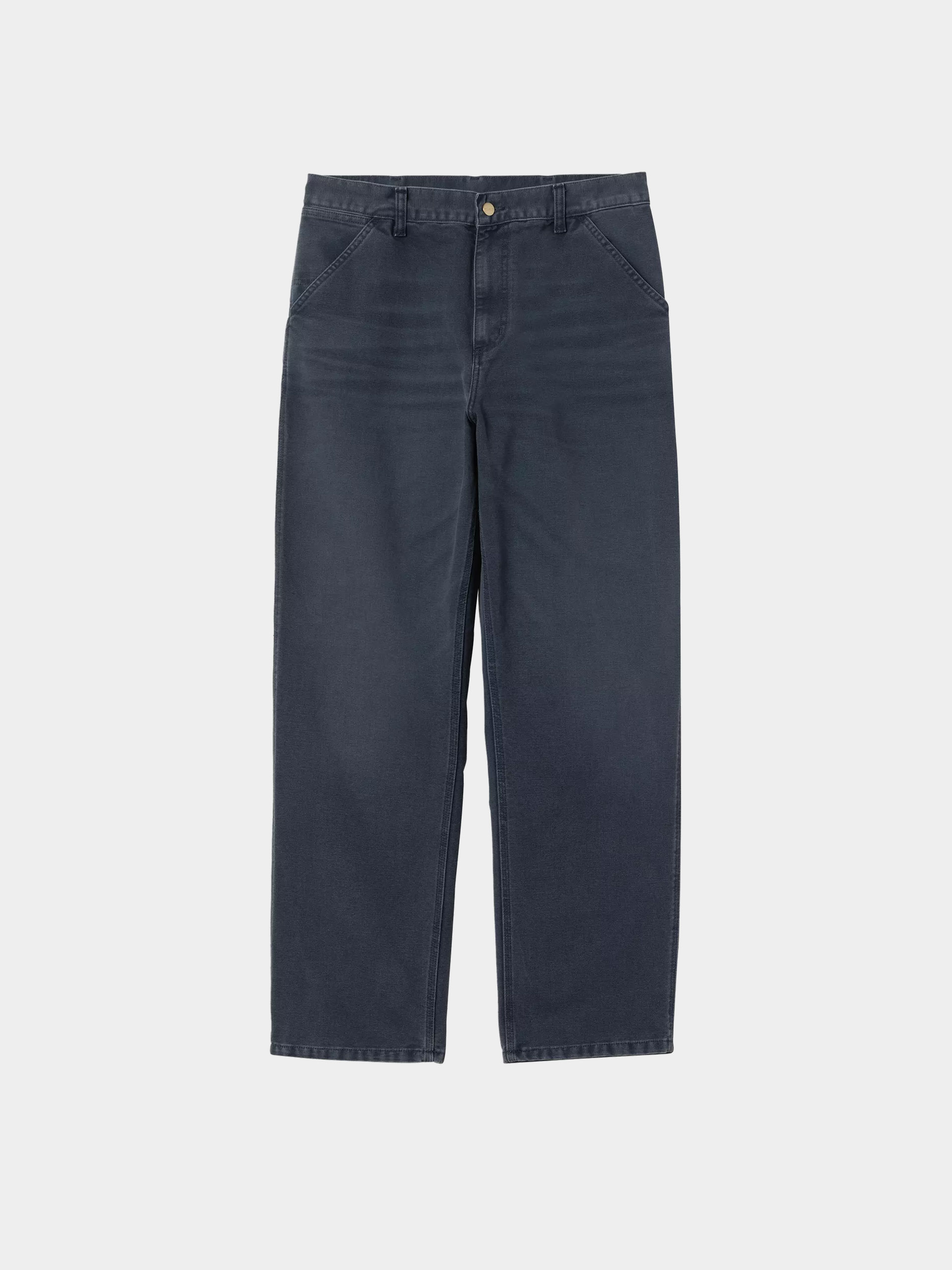 Штани Carhartt WIP Simple (dark navy/stone canvas)