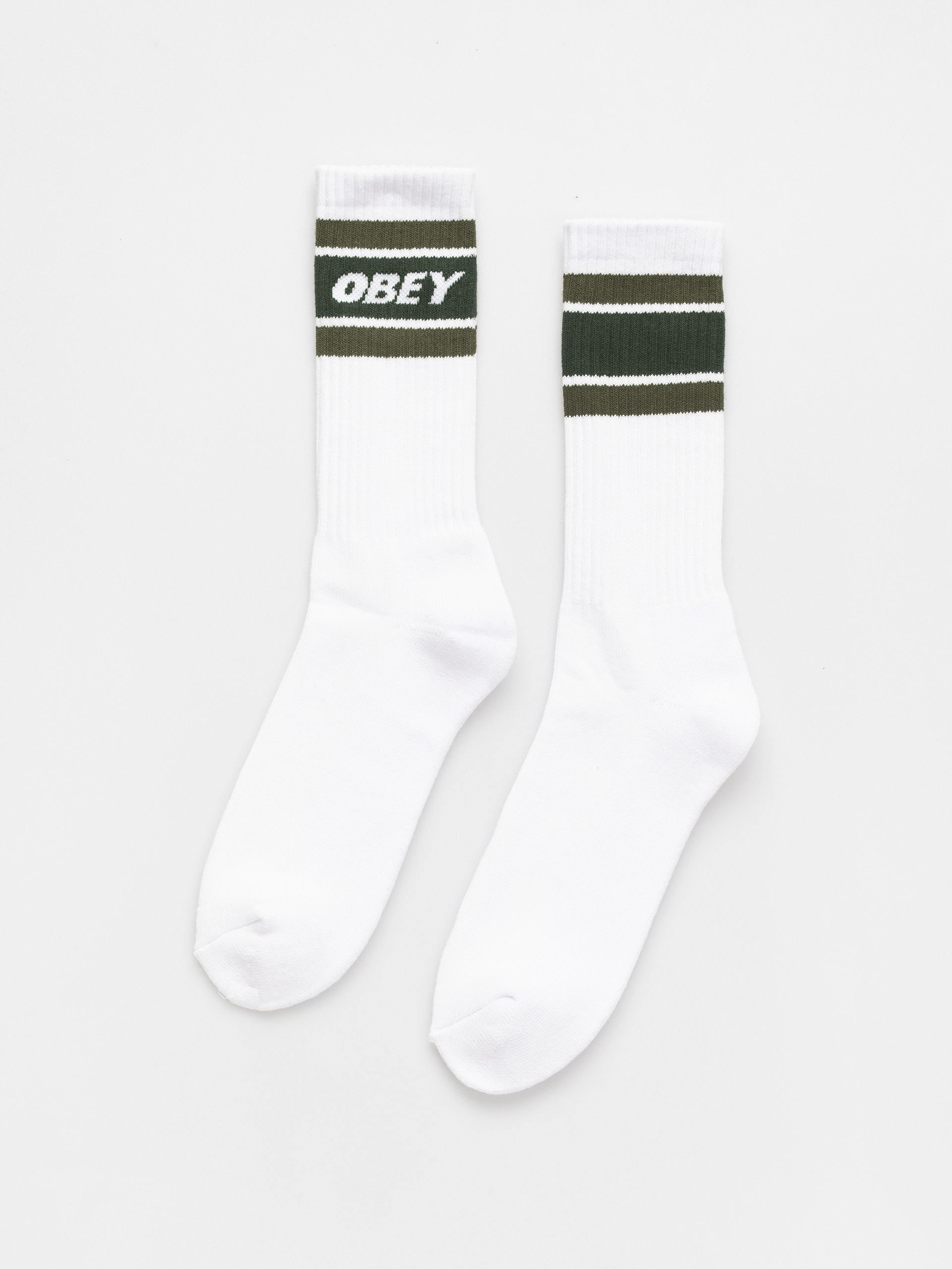  Шкарпетки OBEY Cooper II (white / kombu green)