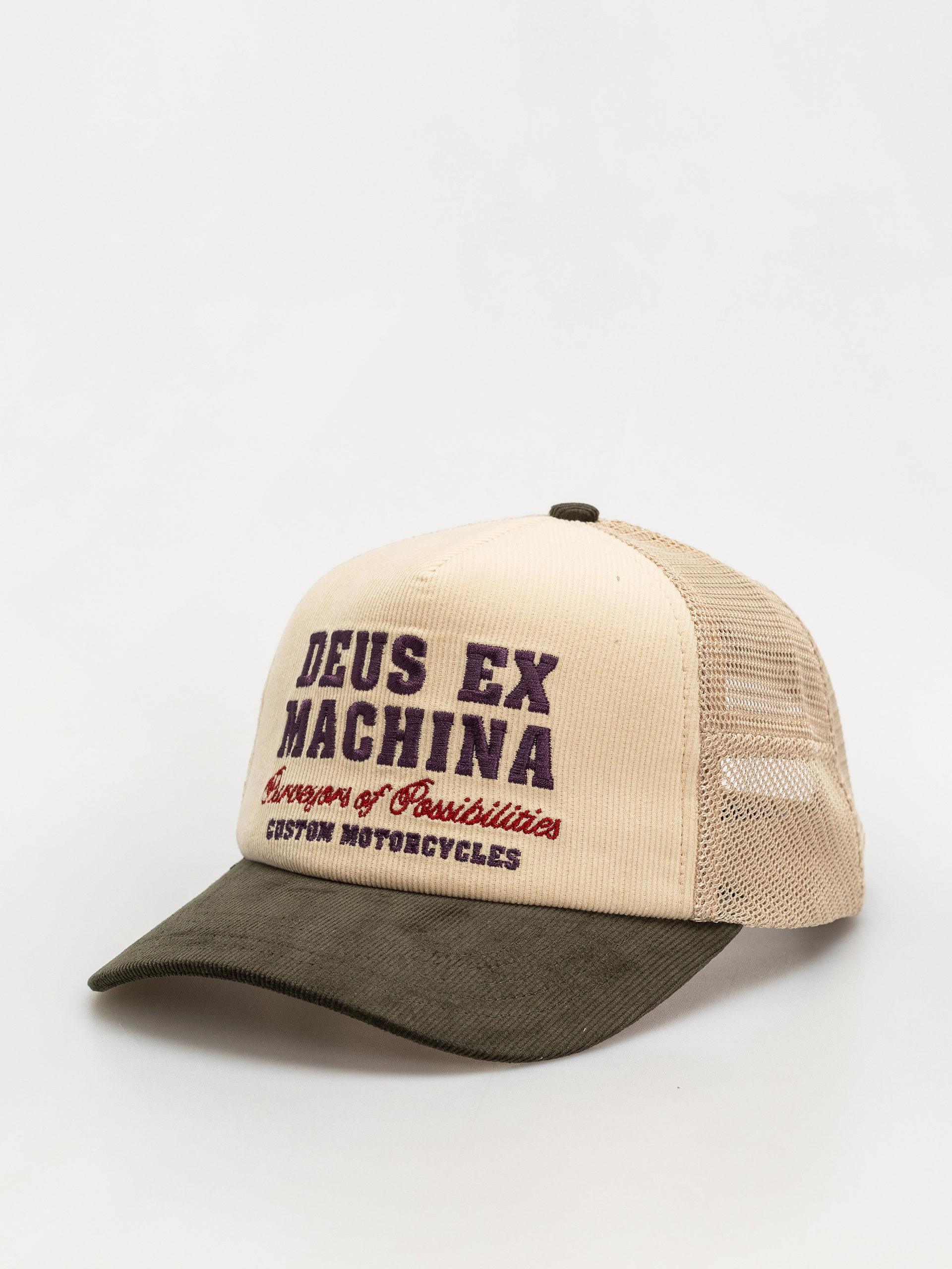 Кепка Deus Ex Machina Gumshoe Cord Trucker (cream)