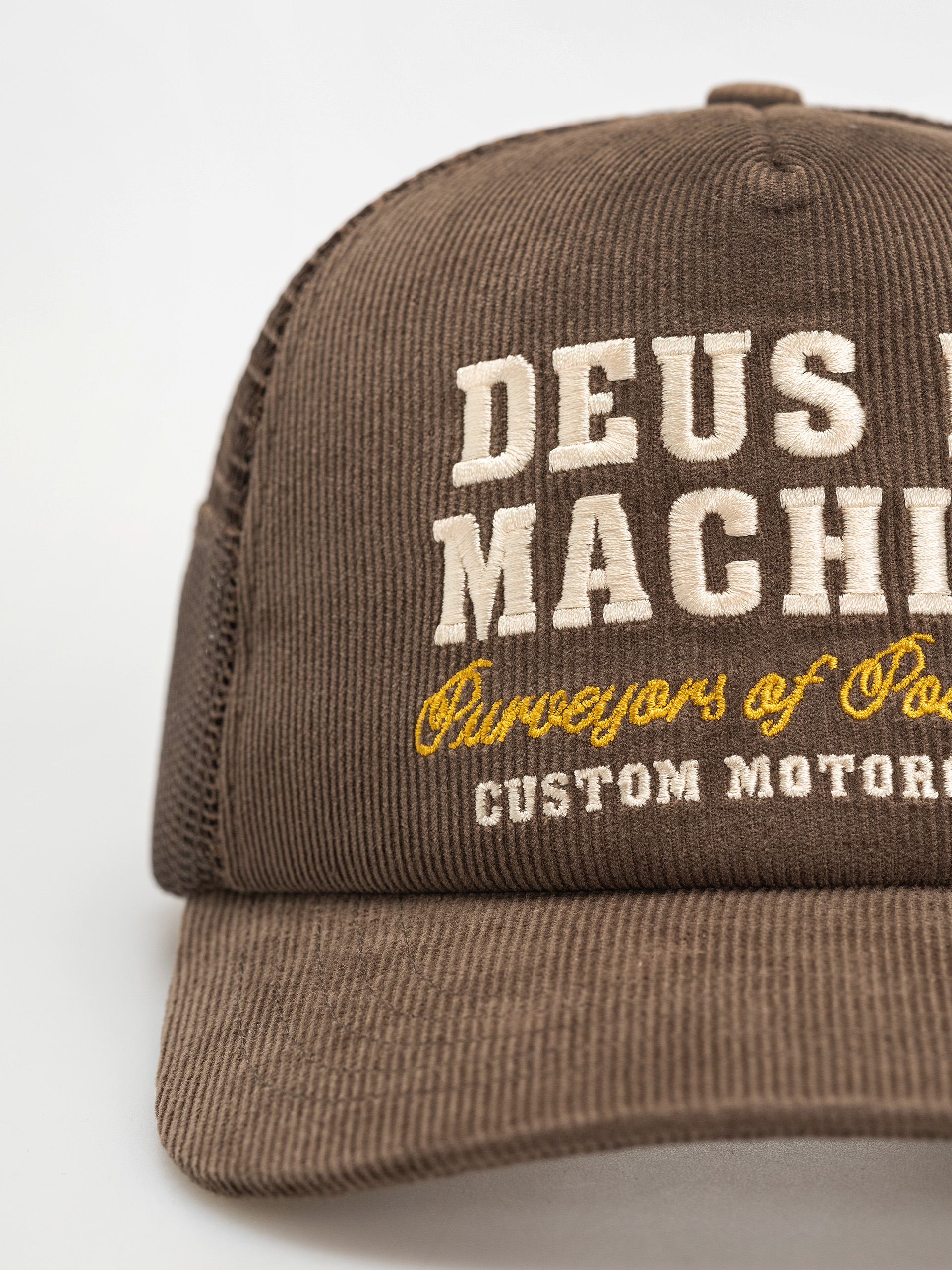 Кепка Deus Ex Machina Gumshoe Cord Trucker (potting brown)