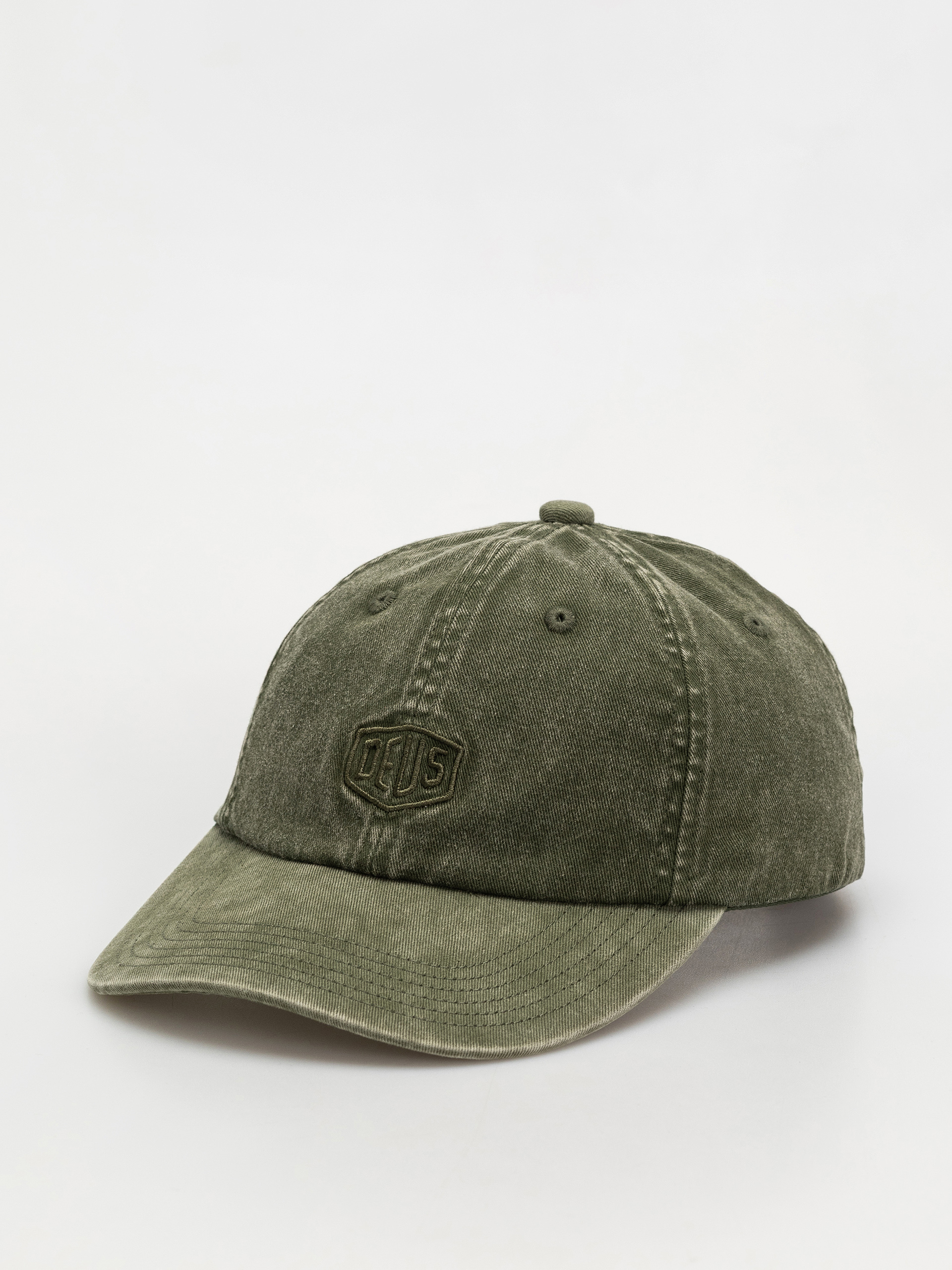 Кепка Deus Ex Machina Shield Garment Dyed Dad Cap (cypress green)