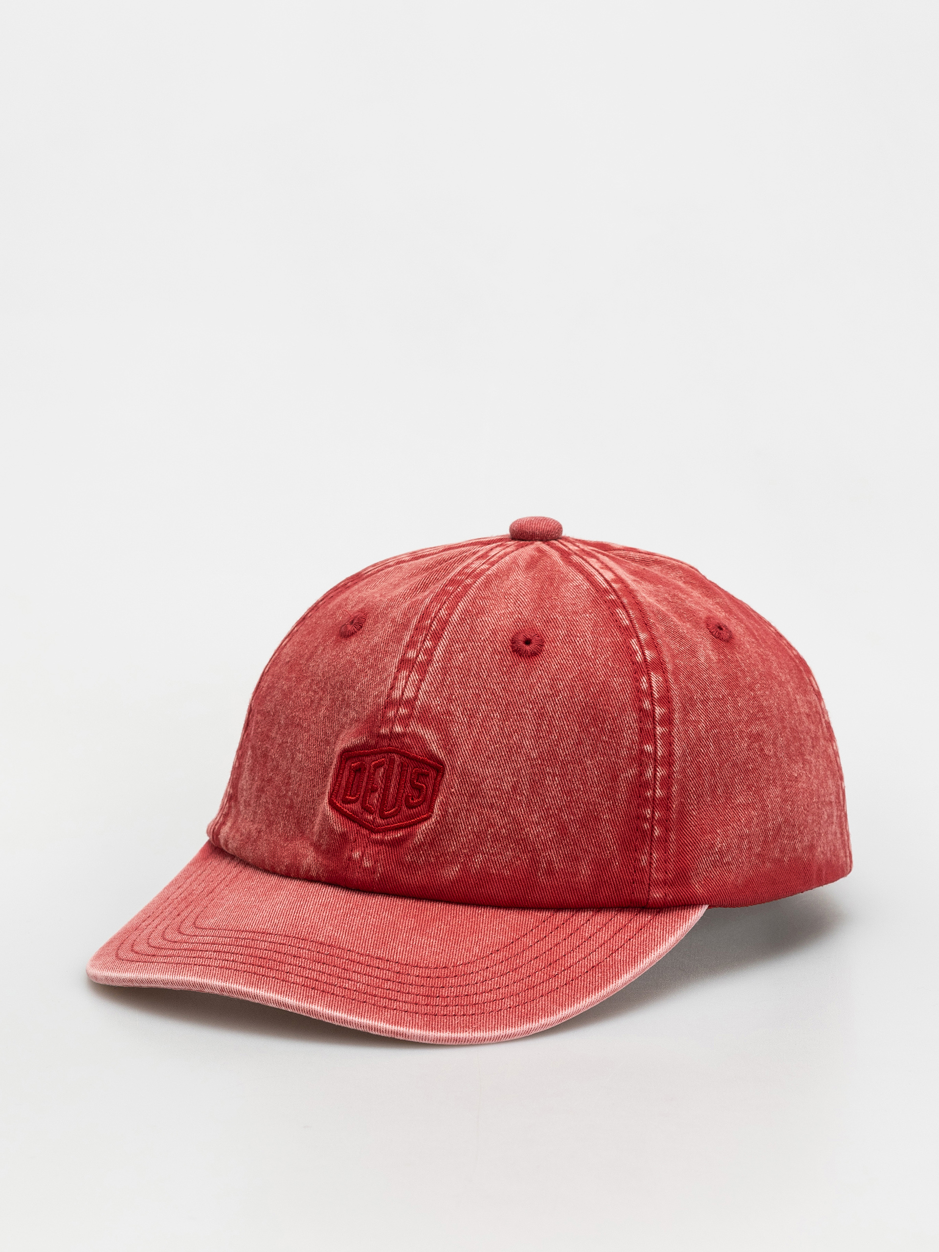 Кепка Deus Ex Machina Shield Garment Dyed Dad Cap (lava falls red)