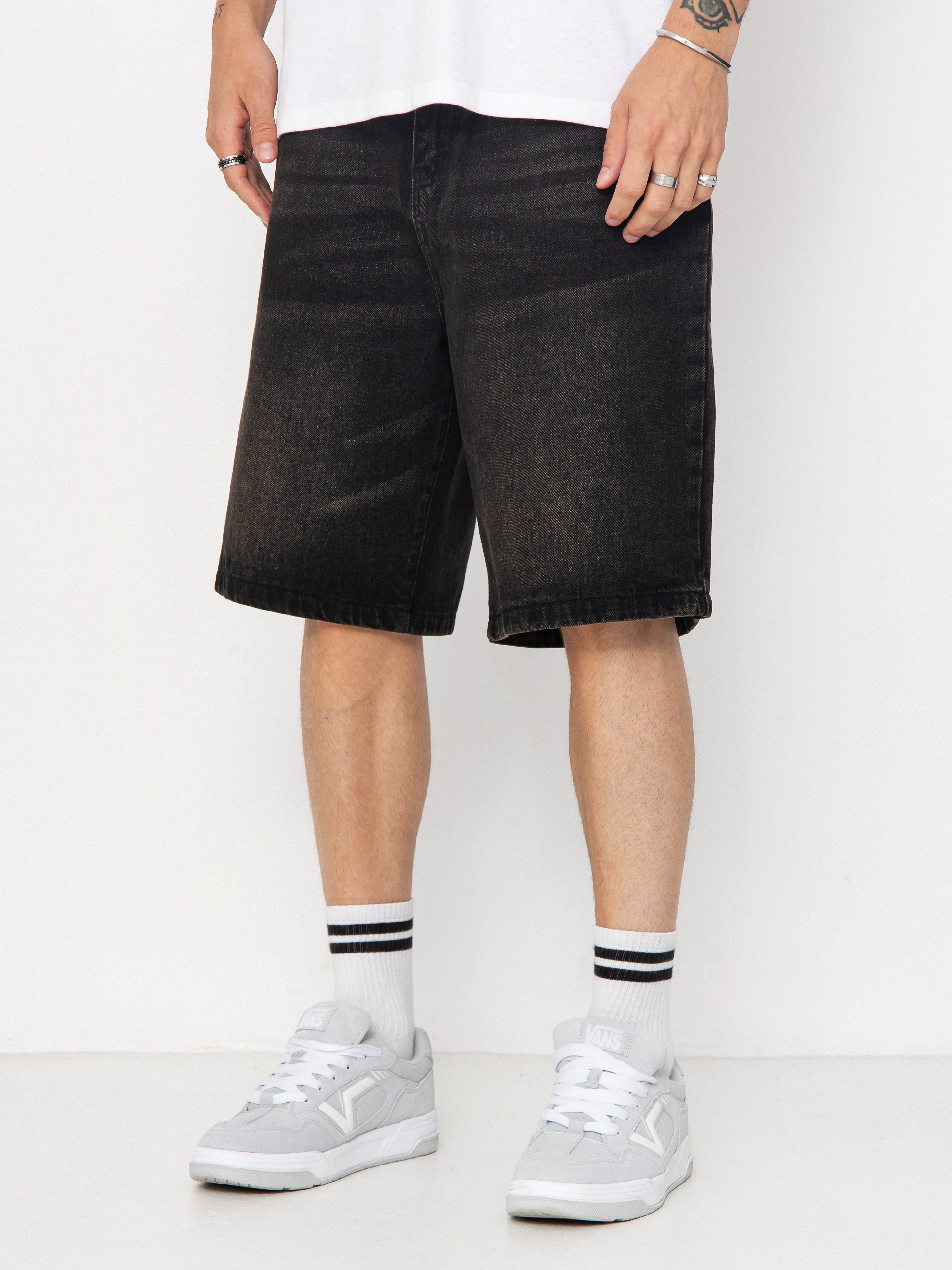 Шорти Wasted Paris Sandblast Casper (faded black)