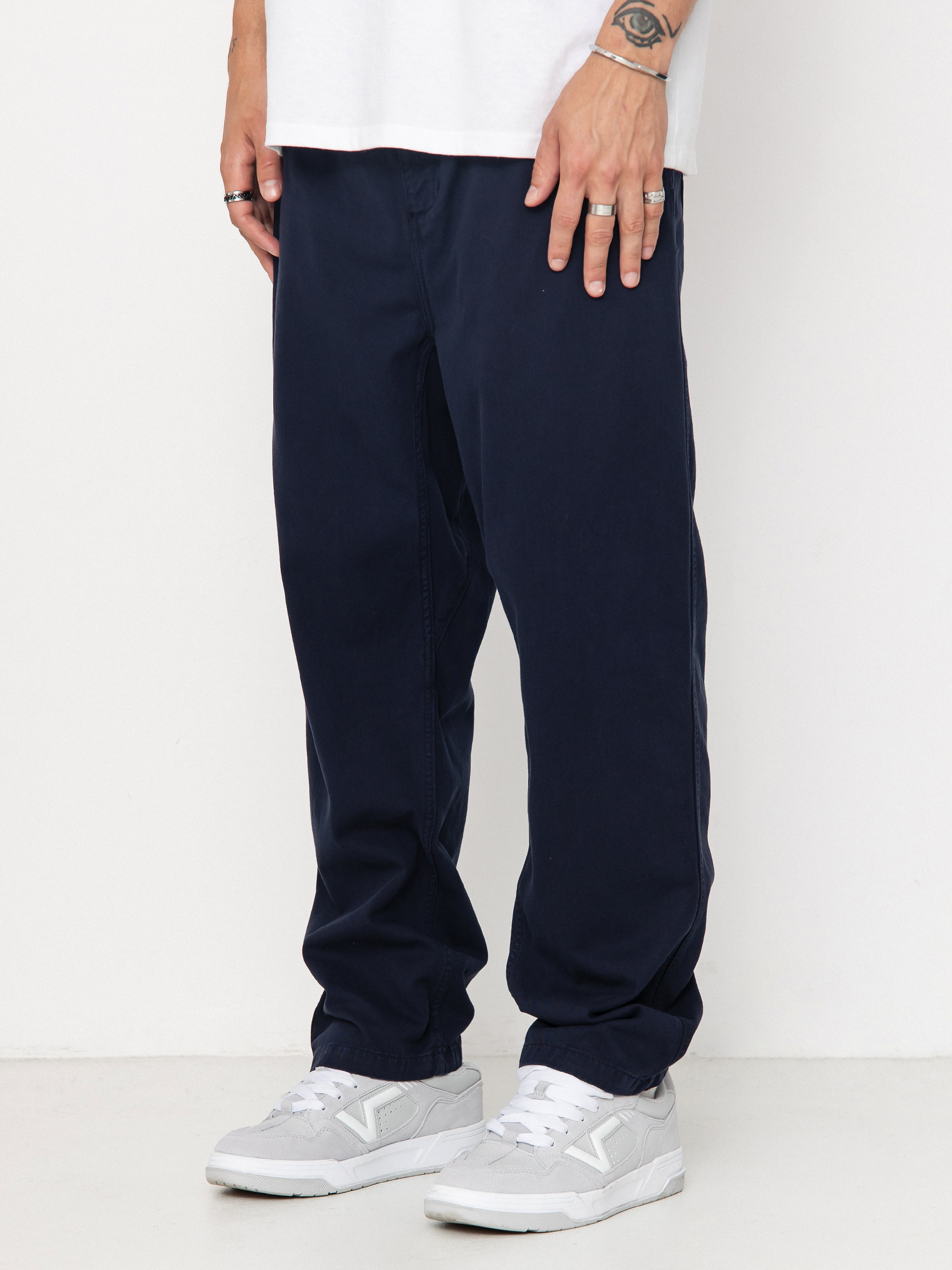 Штани Carhartt WIP Flint (dark navy/garment dyed)
