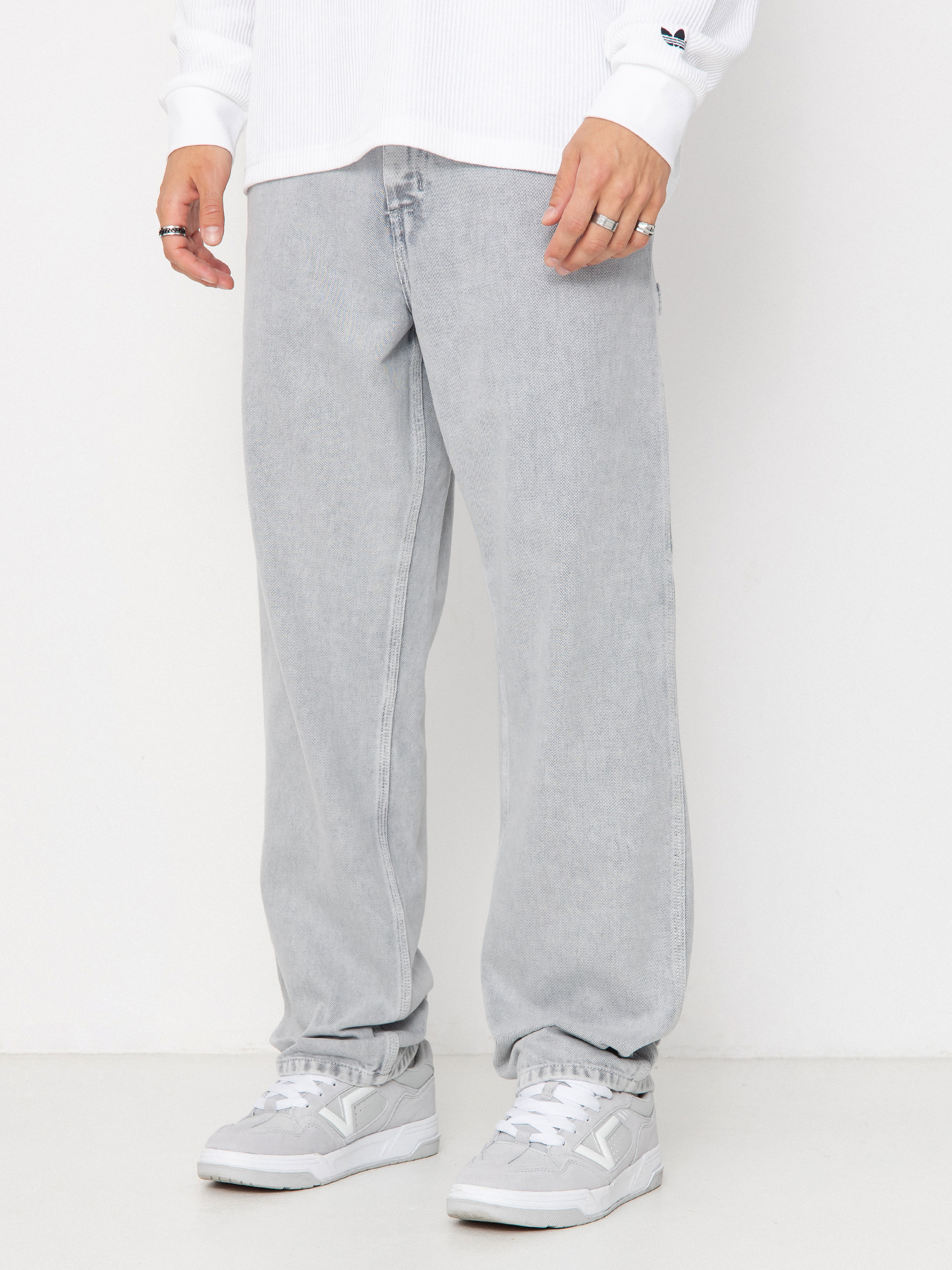 u0428u0442u0430u043du0438 Carhartt WIP Single Knee (black/chalk wash)