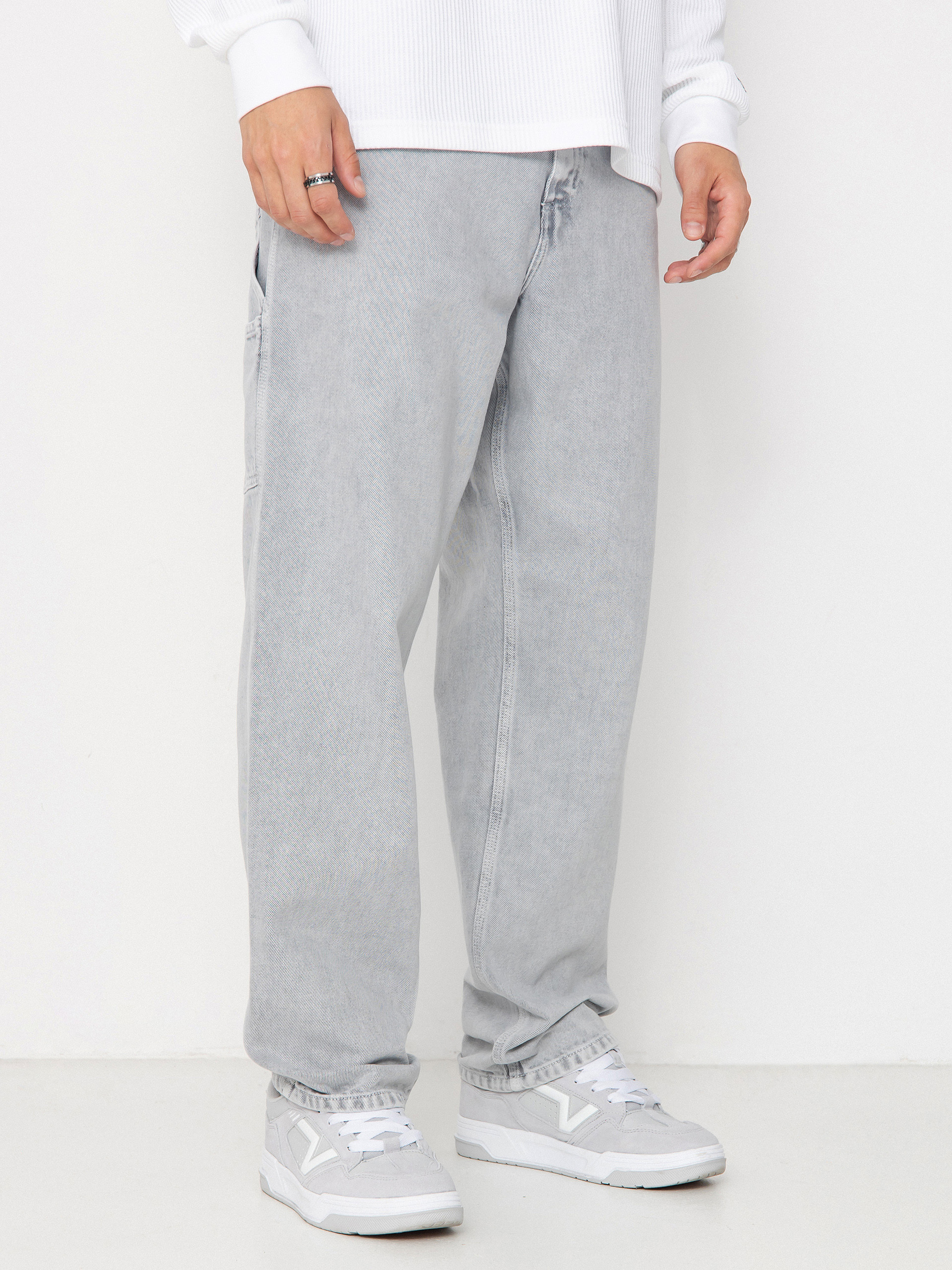 Штани Carhartt WIP Single Knee (black/chalk wash)