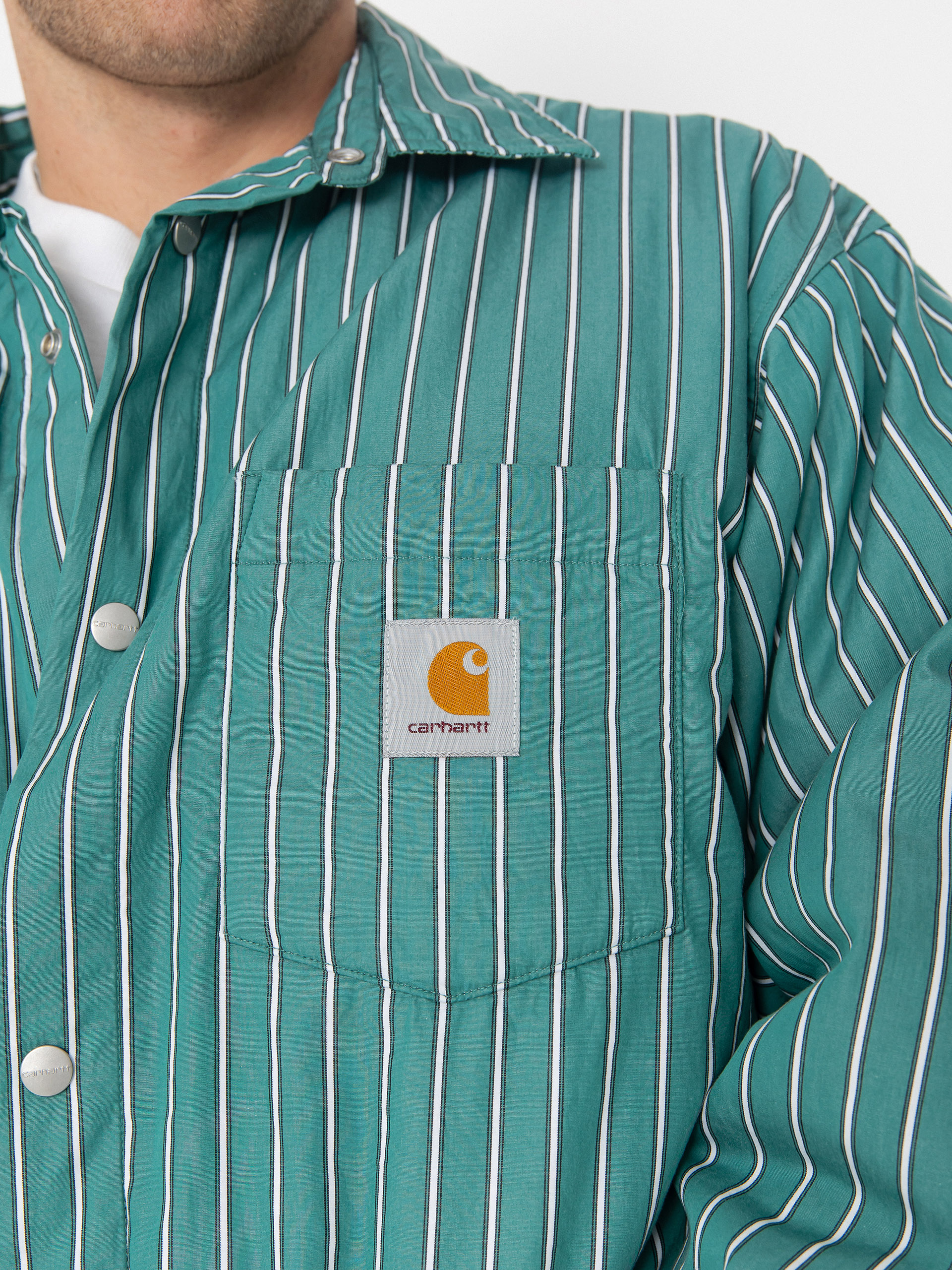 Куртка Carhartt WIP Grimsby (grimsby stripe/saguaro)