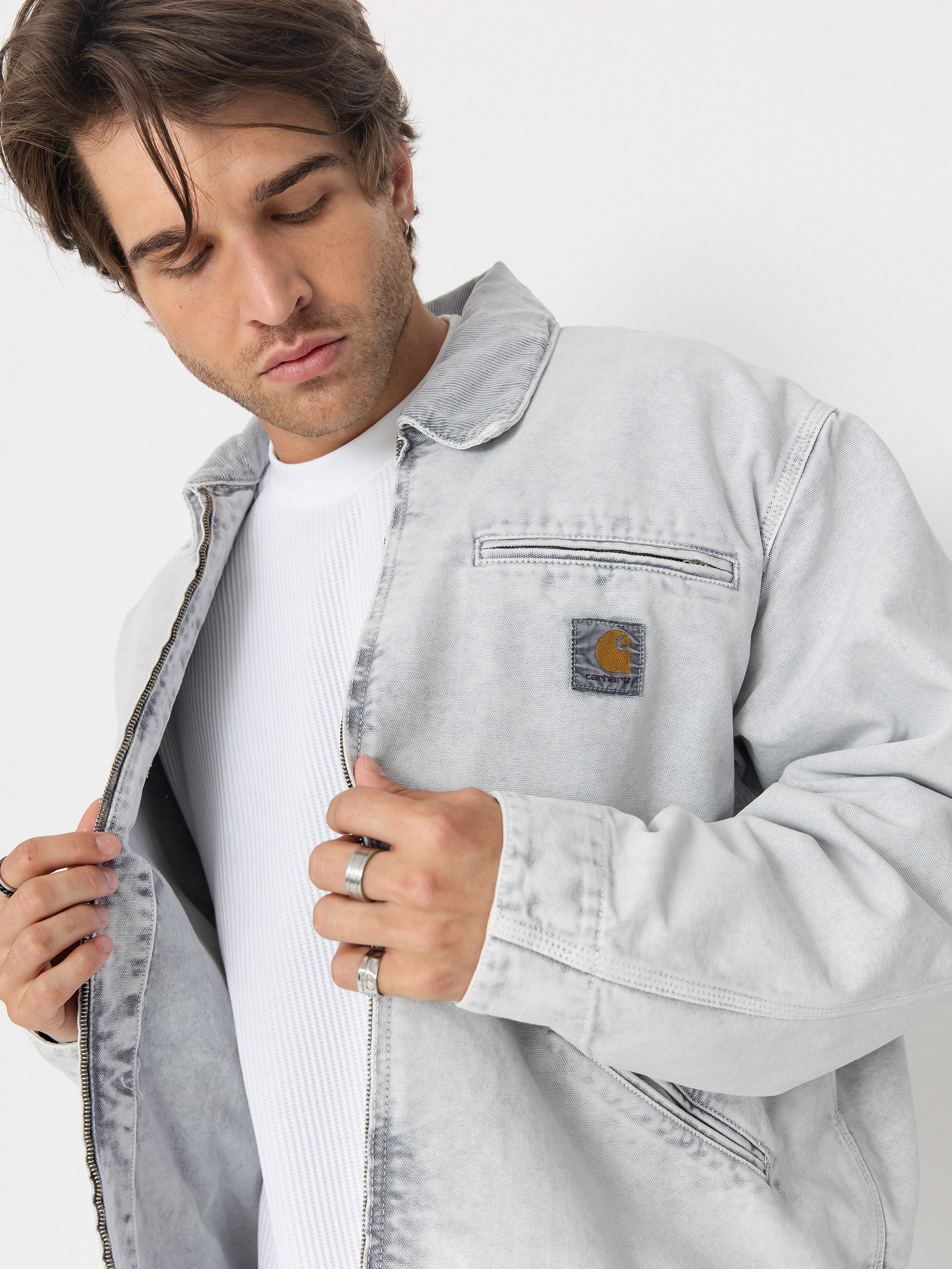 Куртка Carhartt WIP OG Detroit (black/black/chalk wash)