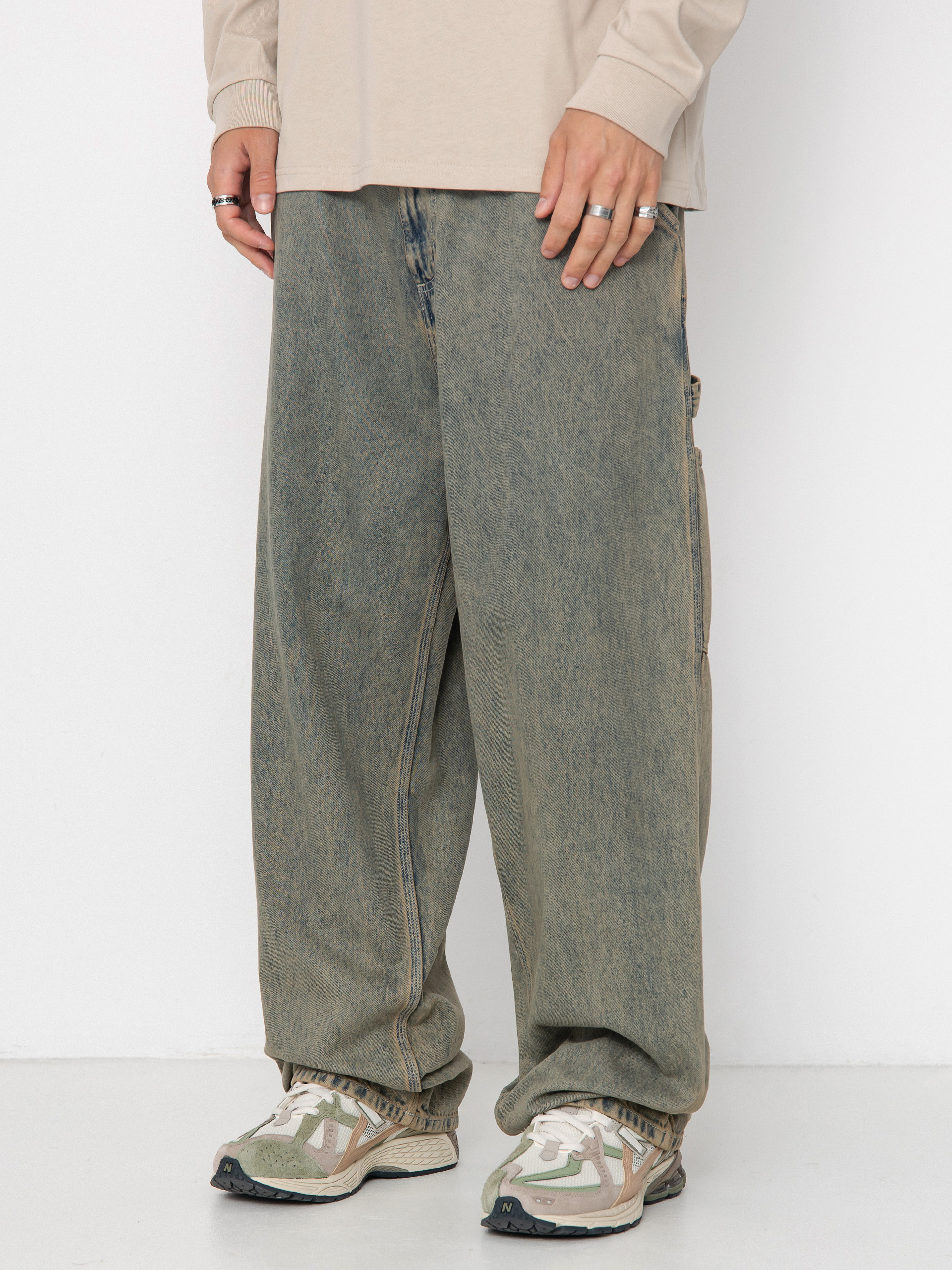Штани Carhartt WIP OG Single Knee (blue/leather/garment dyed)