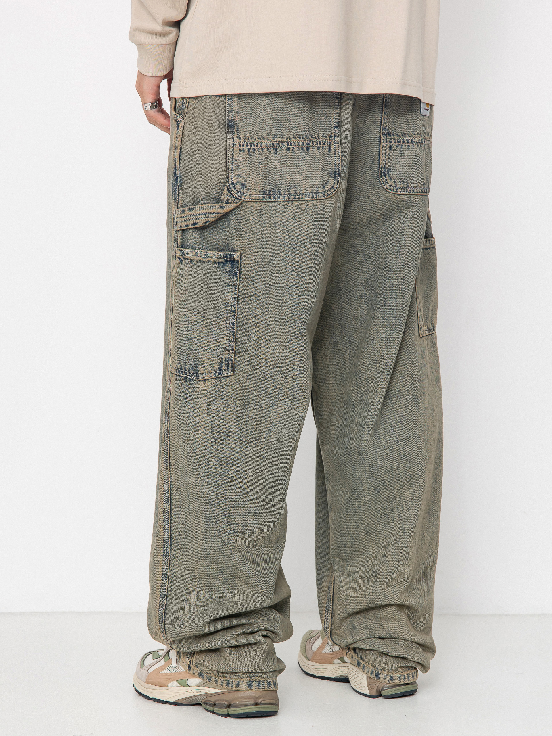 Штани Carhartt WIP OG Single Knee (blue/leather/garment dyed)