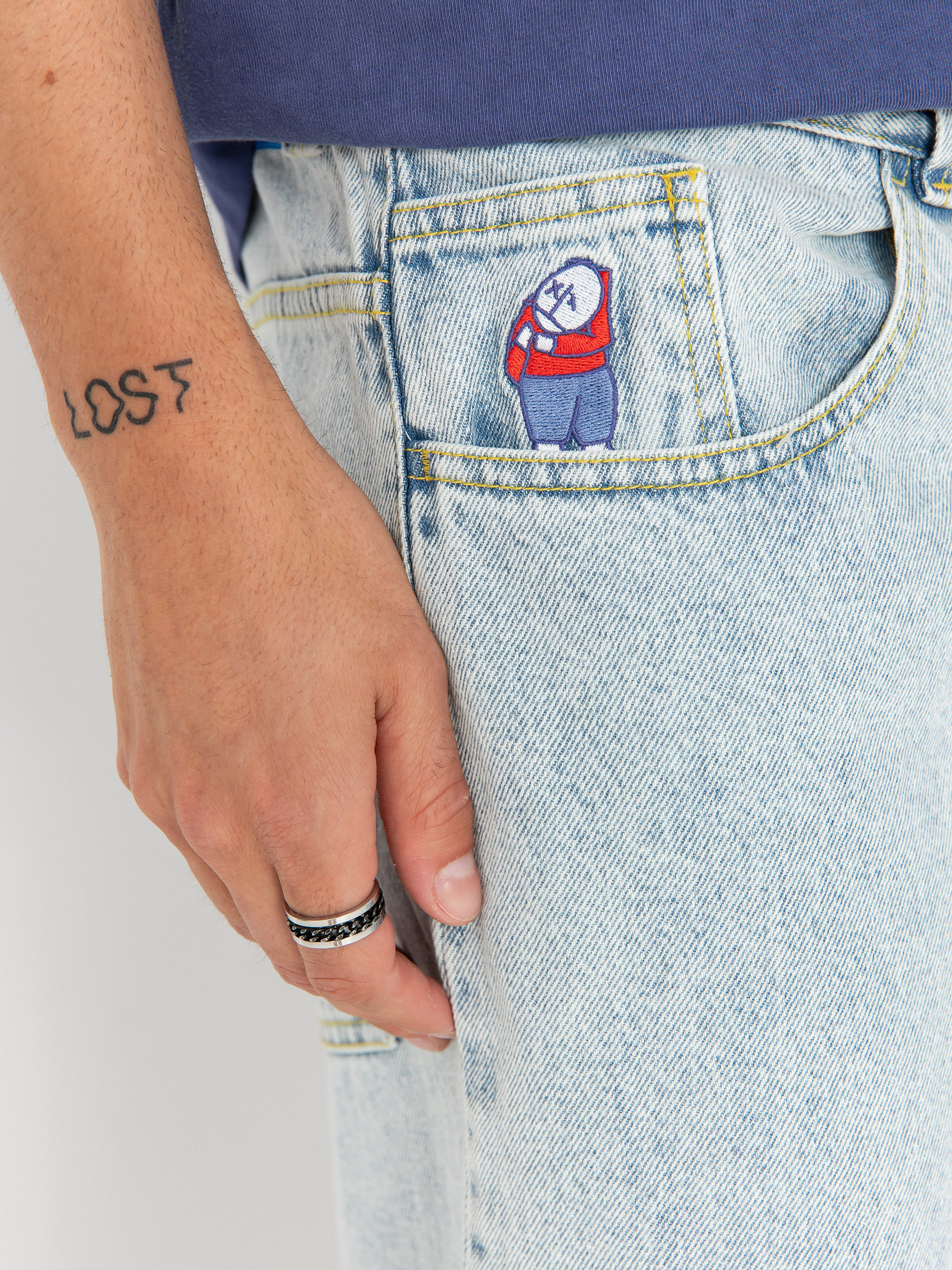 Штани Polar Skate Big Boy OG Logo (light blue)