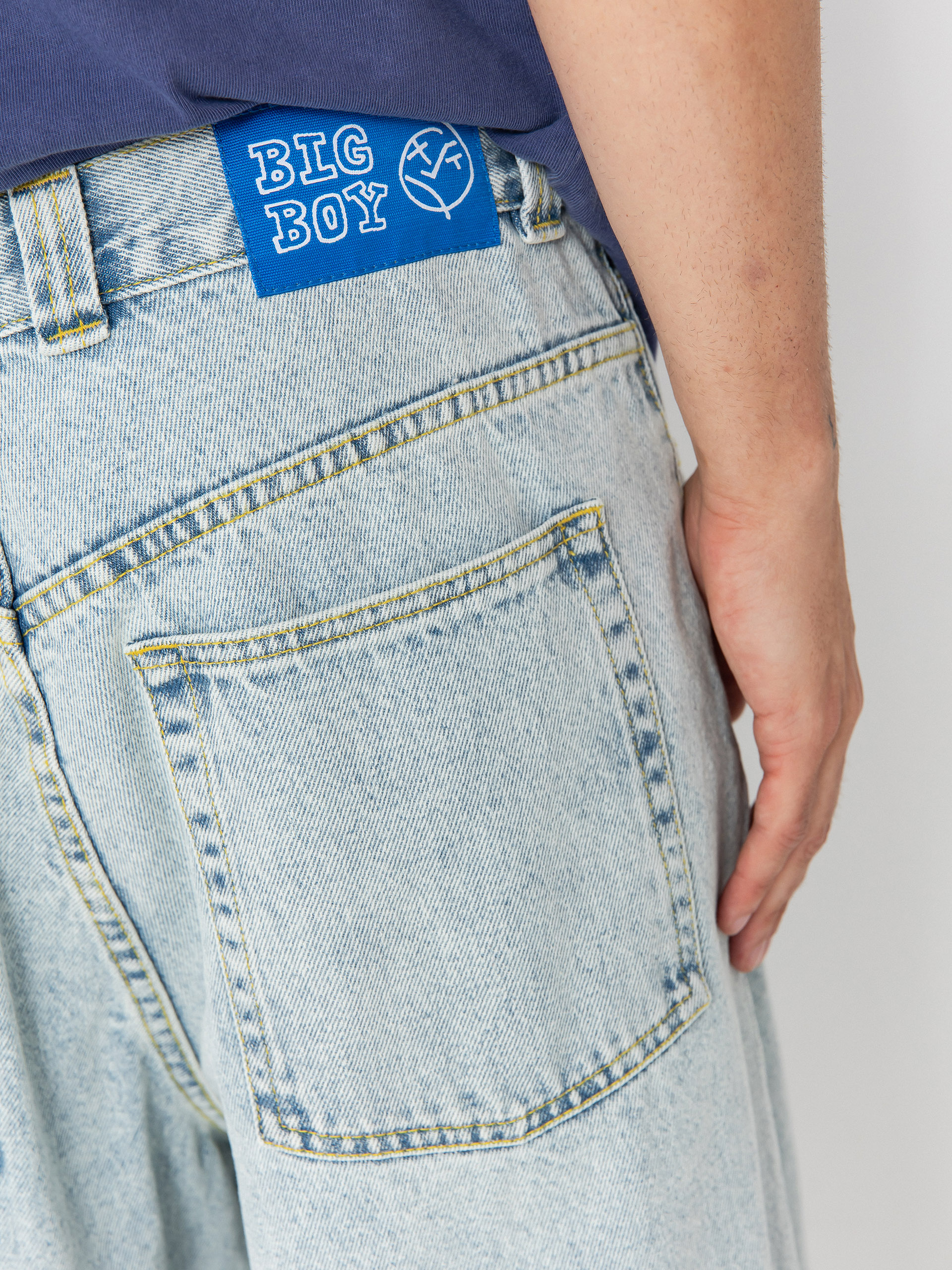 Штани Polar Skate Big Boy OG Logo (light blue)