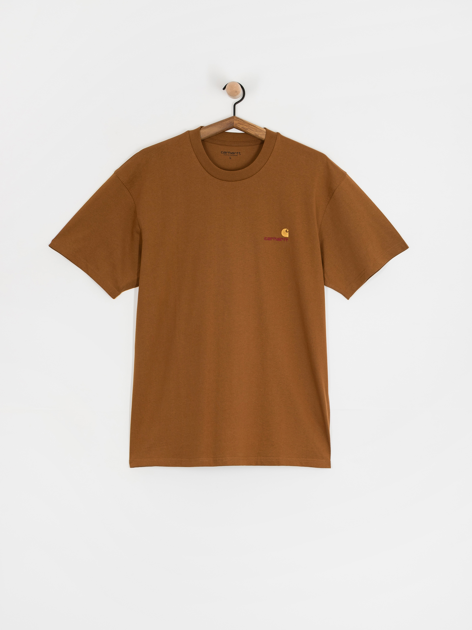 Футболка Carhartt WIP American Script (hamilton brown)