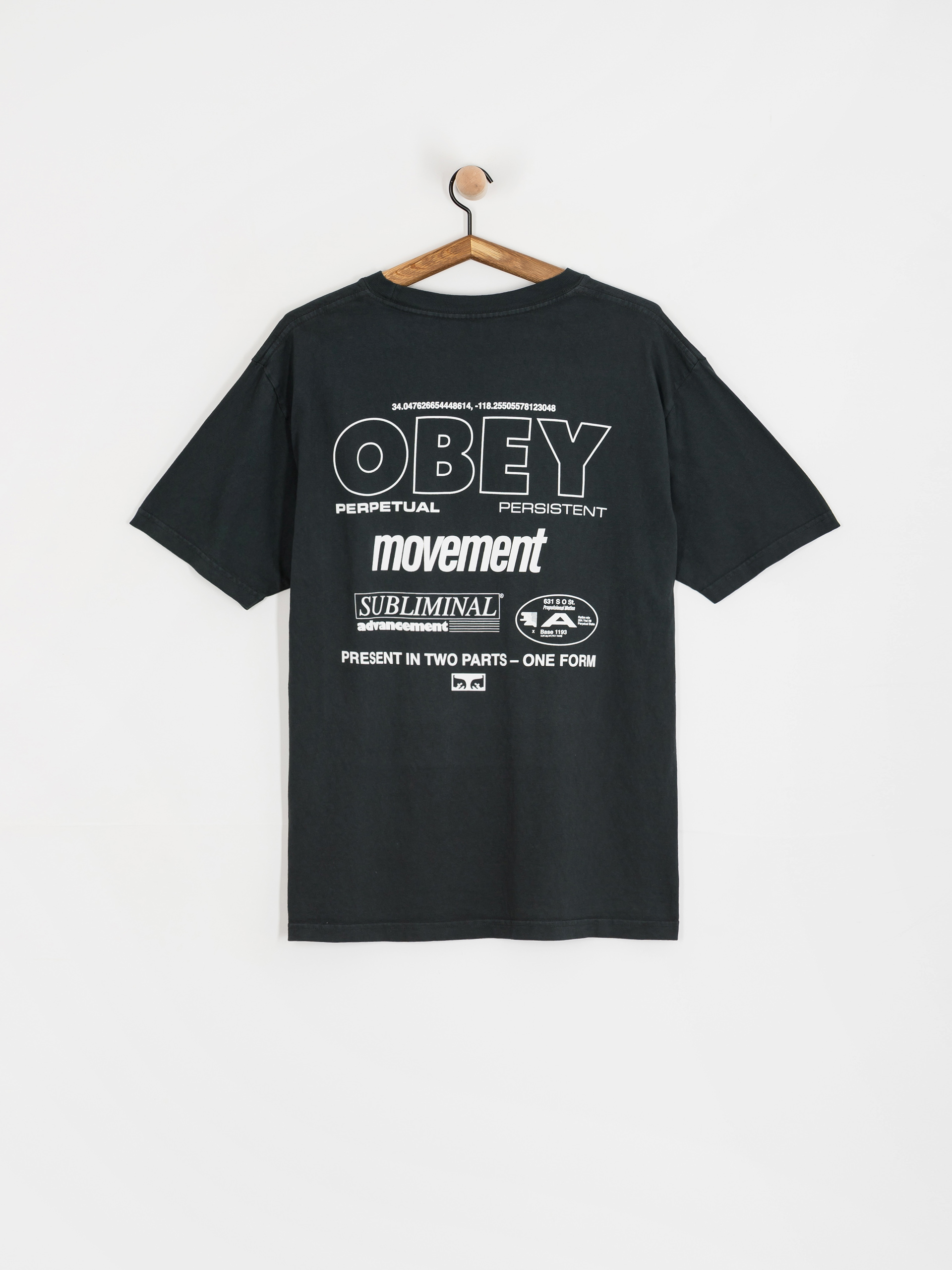 Футболка OBEY Obey Persistent Movement (pigment true vintage black)