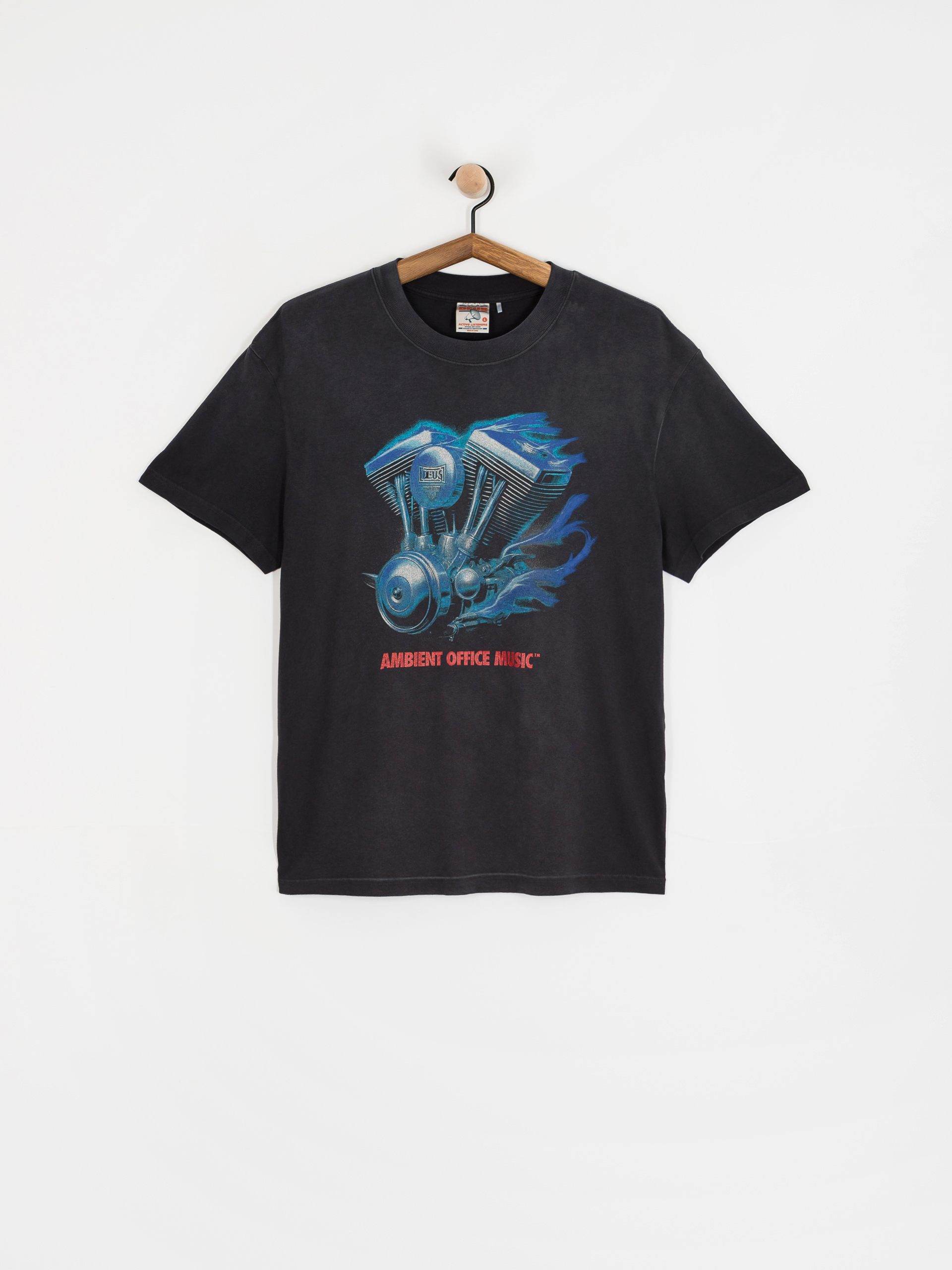 Футболка Deus Ex Machina Productive Hum (anthracite)