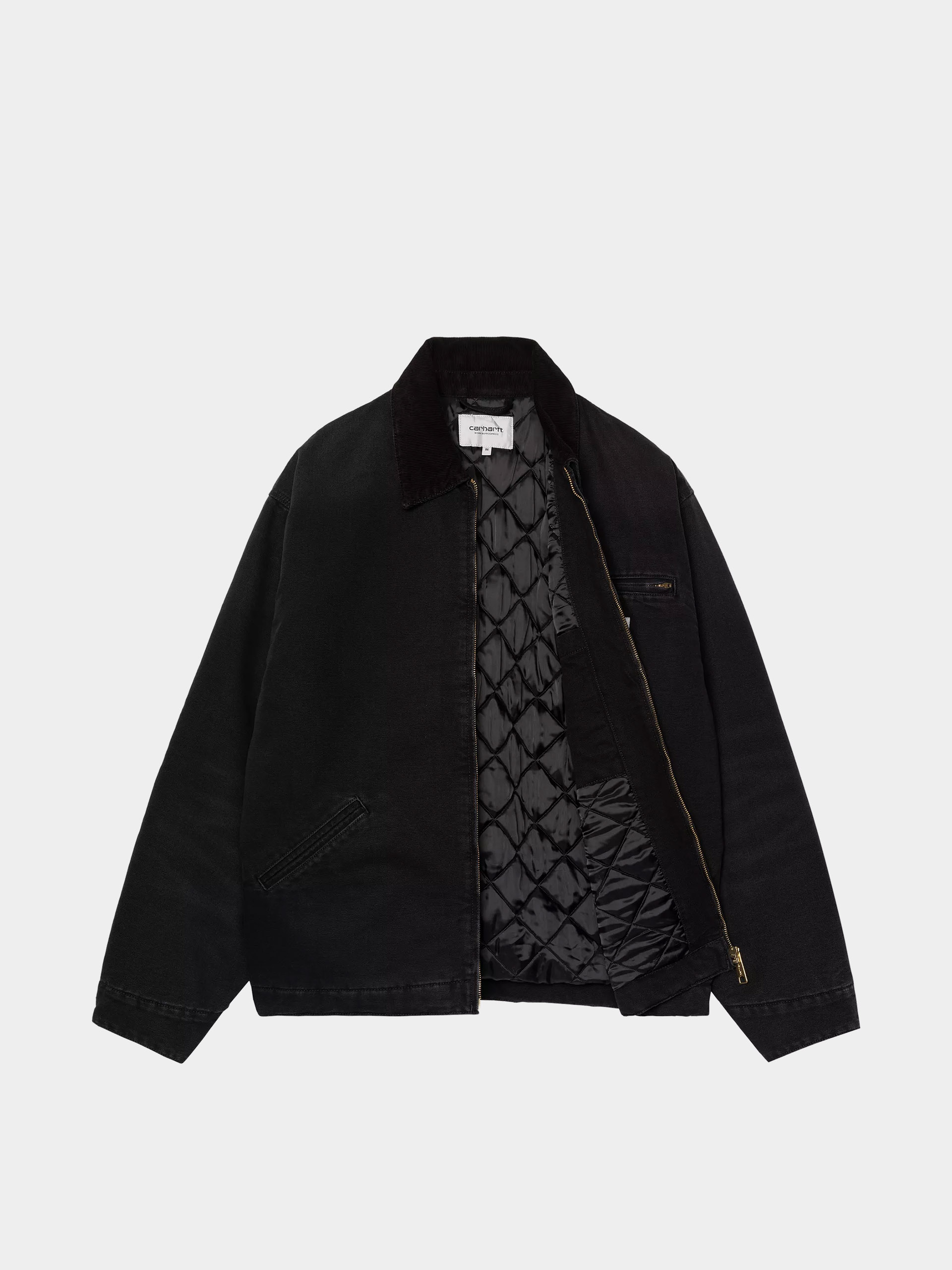 Куртка Carhartt WIP OG Detroit (black/black/stone canvas)