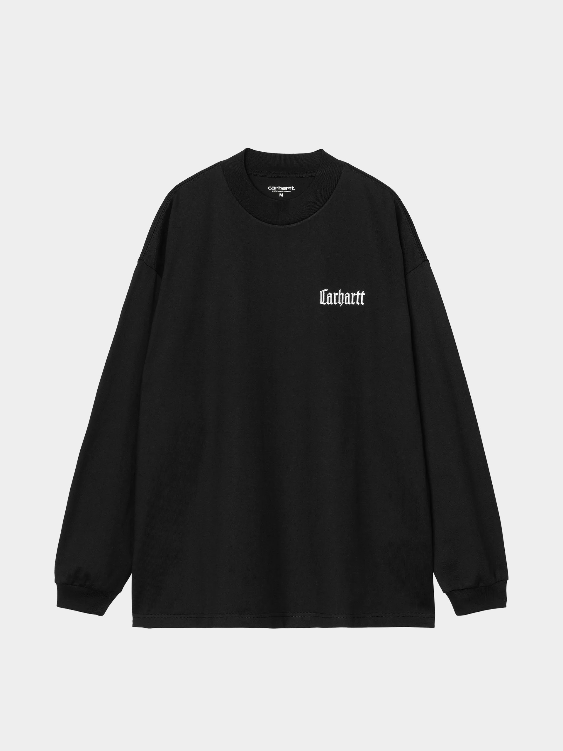 Лонгслів Carhartt WIP Schooling Mockneck (black/wax)