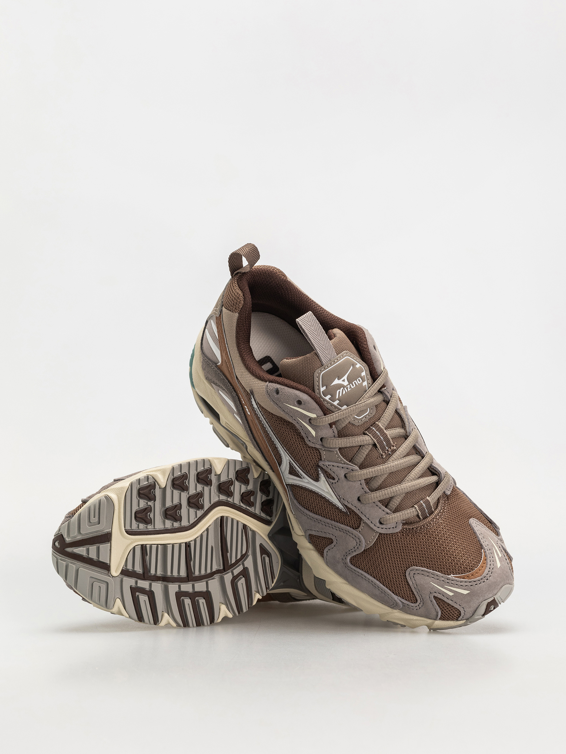 Взуття Mizuno Wave Rider 10 - коричневий (fossil/white/thrush)