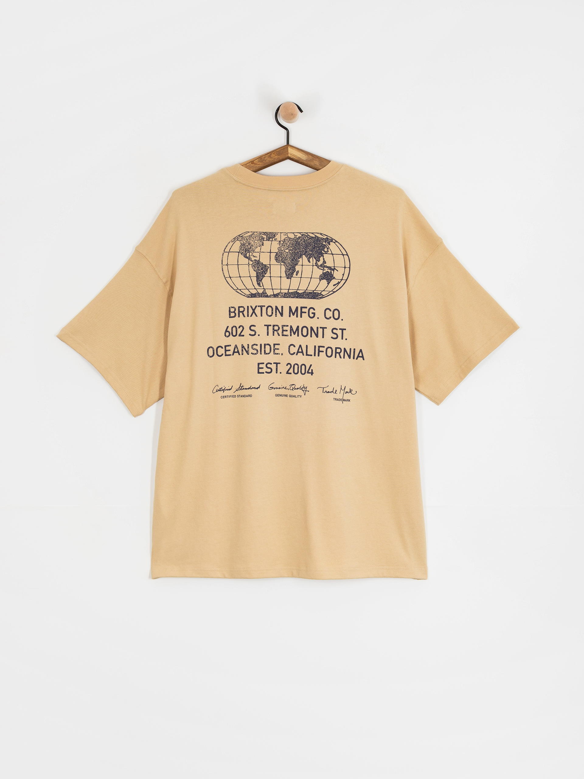 Футболка Brixton Union Hw Relaxed (cream classic wash)