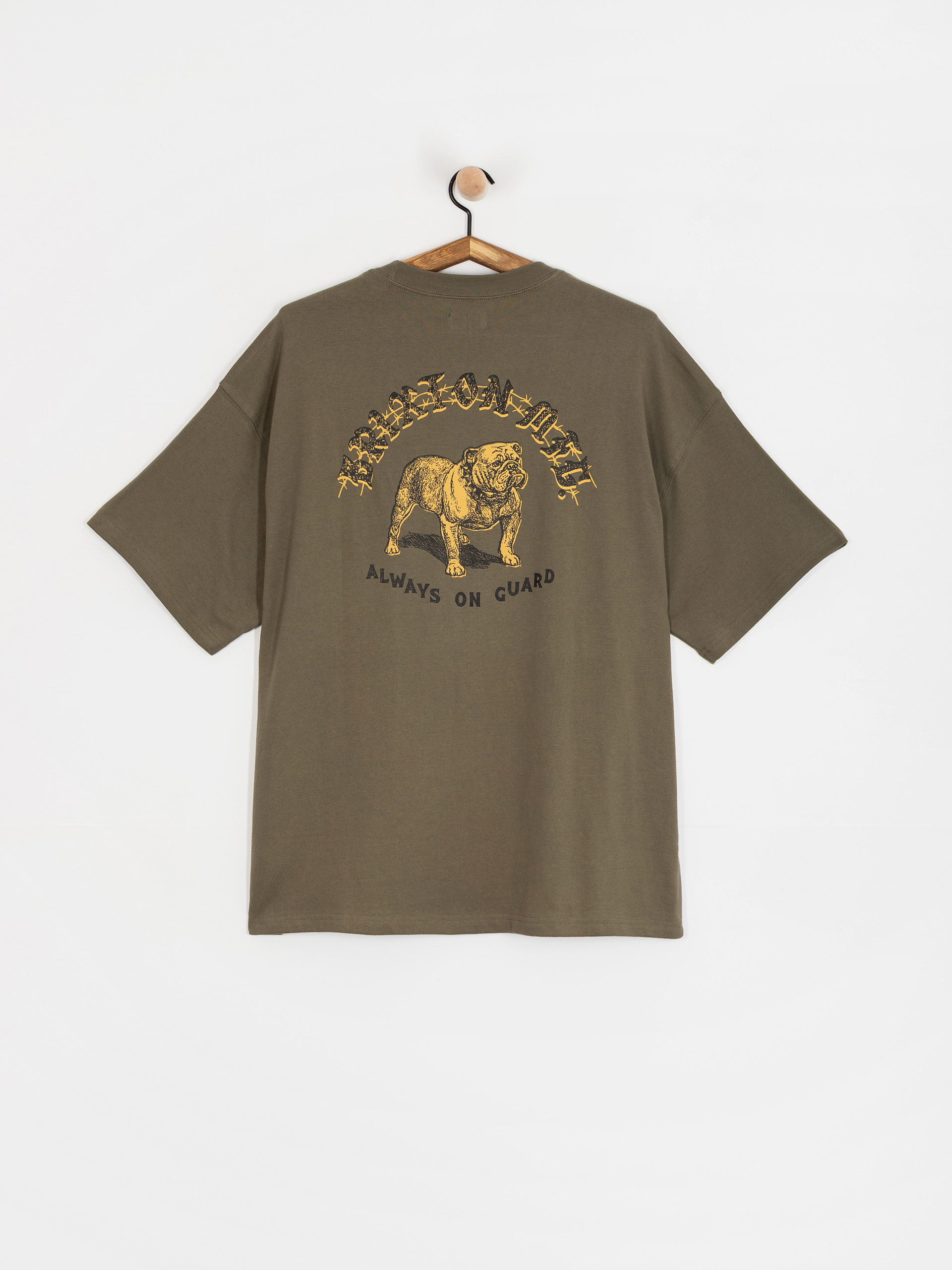 Футболка Brixton Bauer Hw Relaxed (olive surplus classic wash)