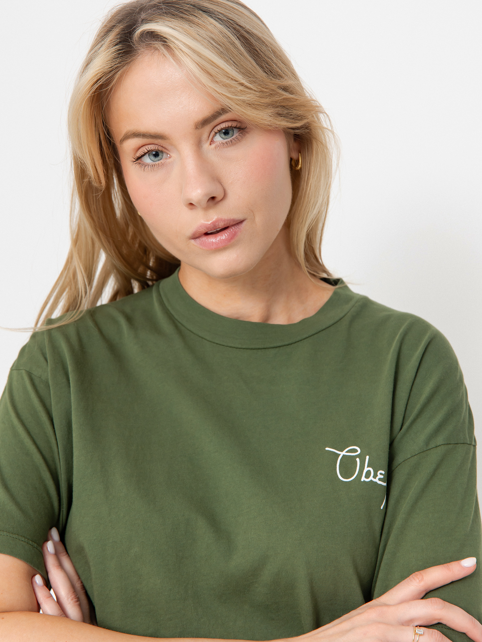 Футболка OBEY Obey Scripty Cities Wmn (bronze green)