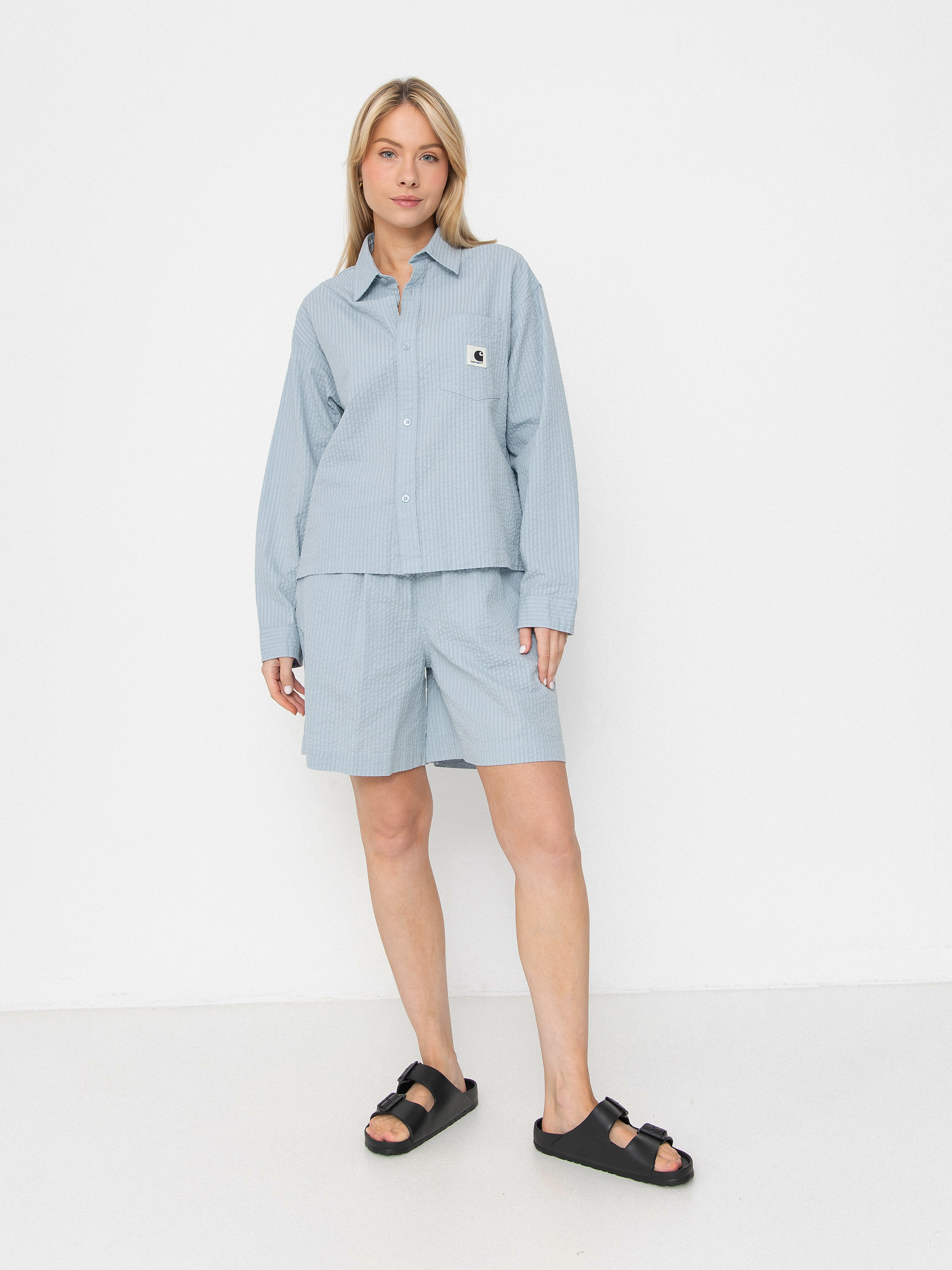 Сорочка Carhartt WIP Toland Wmn (toland stripe/blue fog)