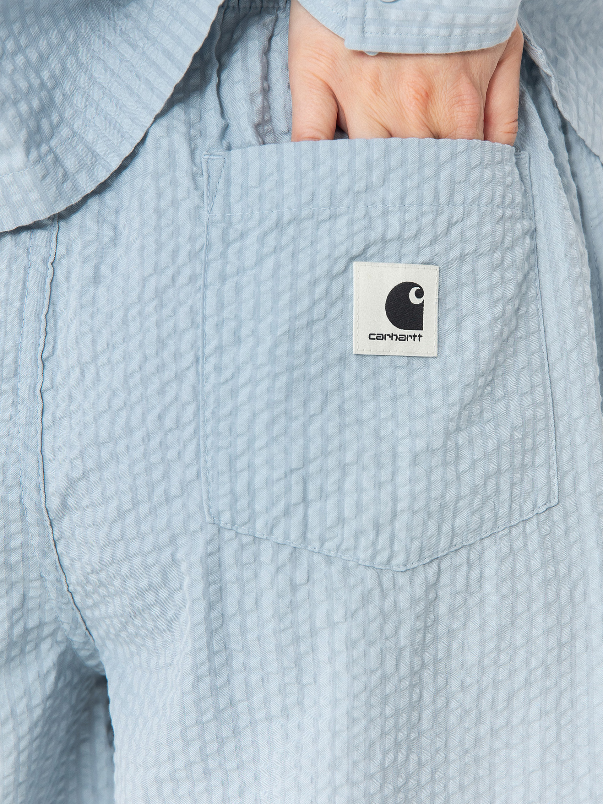 Шорти Carhartt WIP Toland Wmn (toland stripe/blue fog)