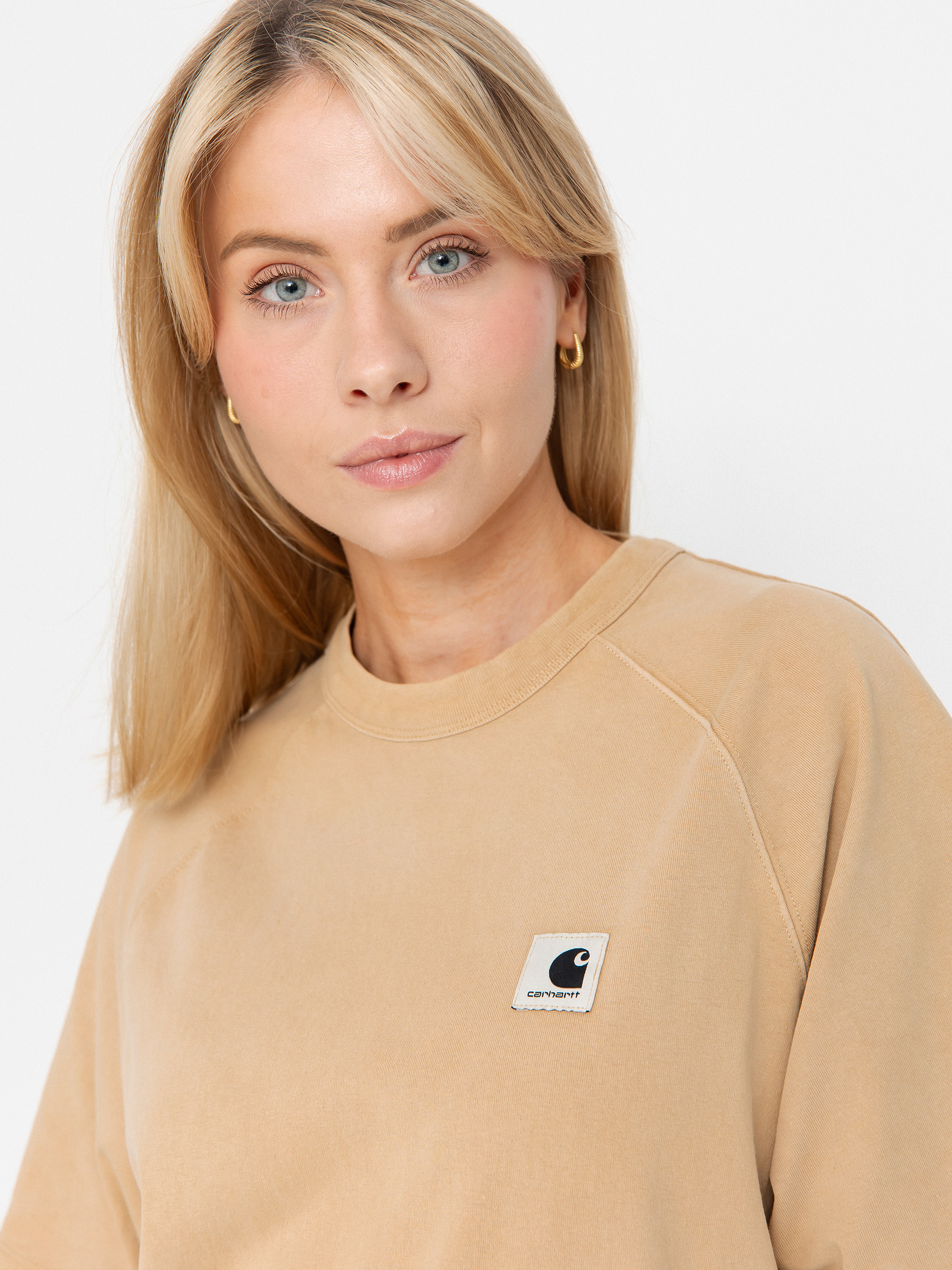 Футболка Carhartt WIP Hudson Wmn (dusty h brown/chalk wash)