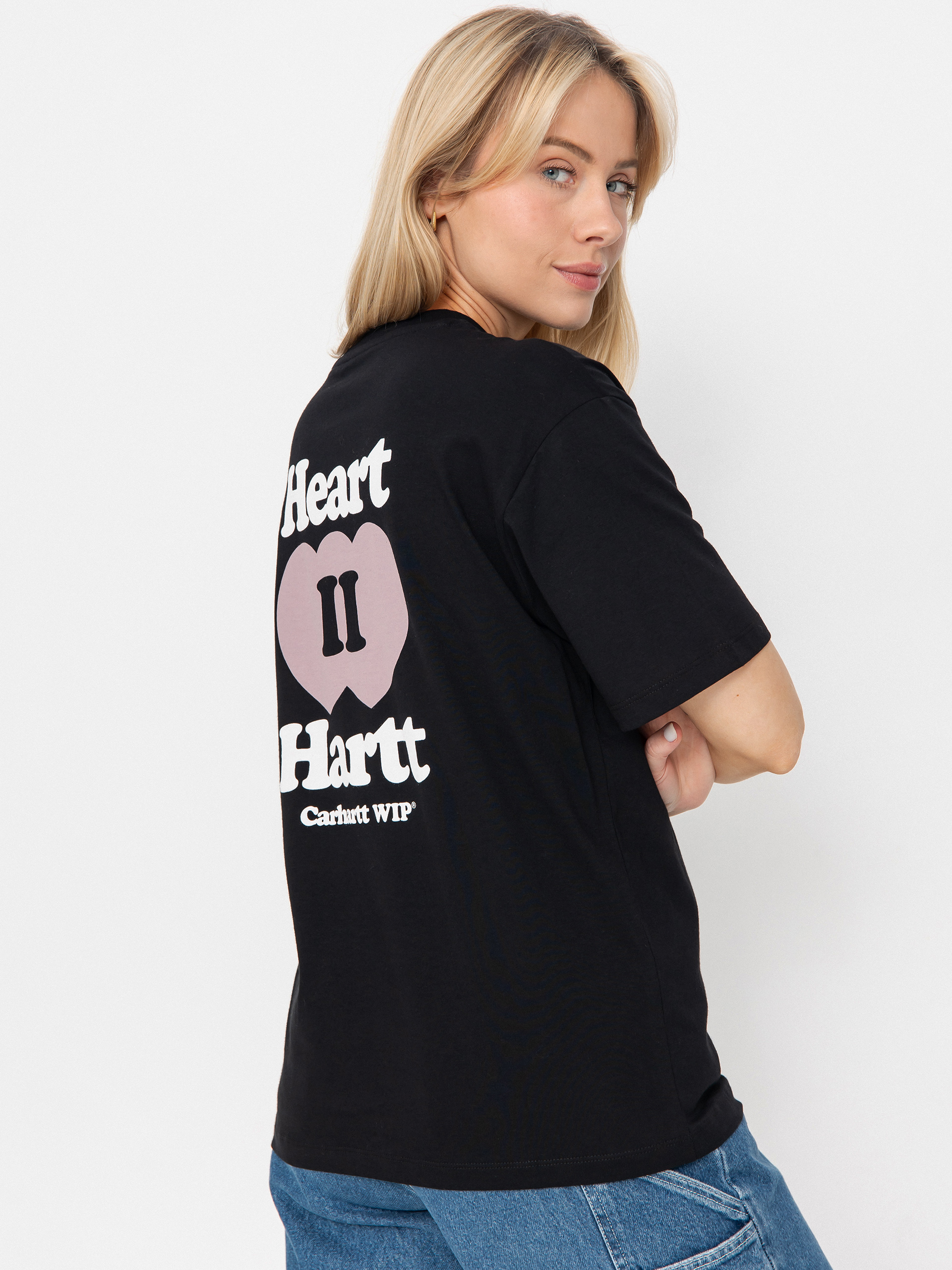 Футболка Carhartt WIP Heart II Hartt Wmn (black)