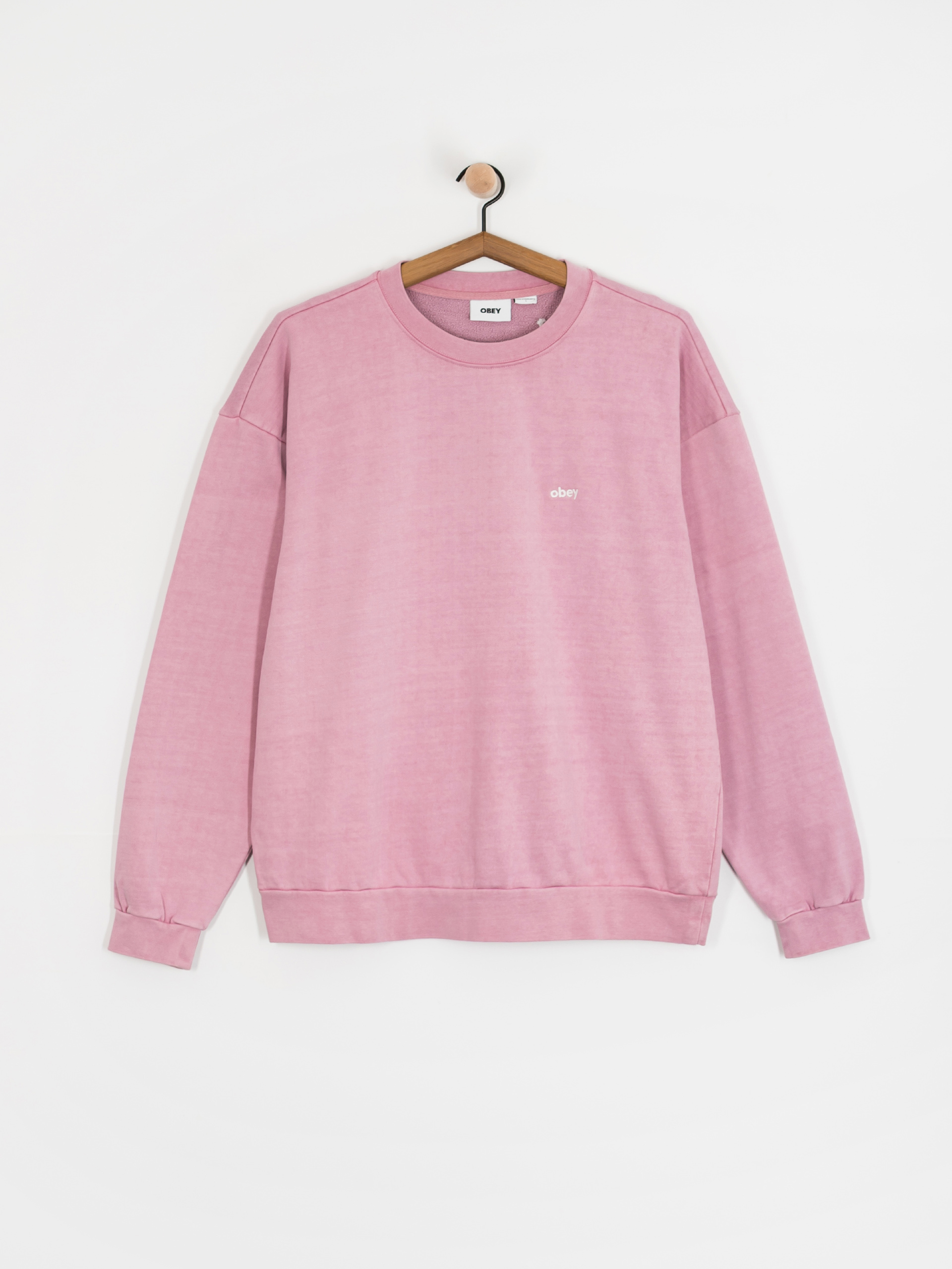 Світшот OBEY Lowercase Pigment Crew (pigment lilac)