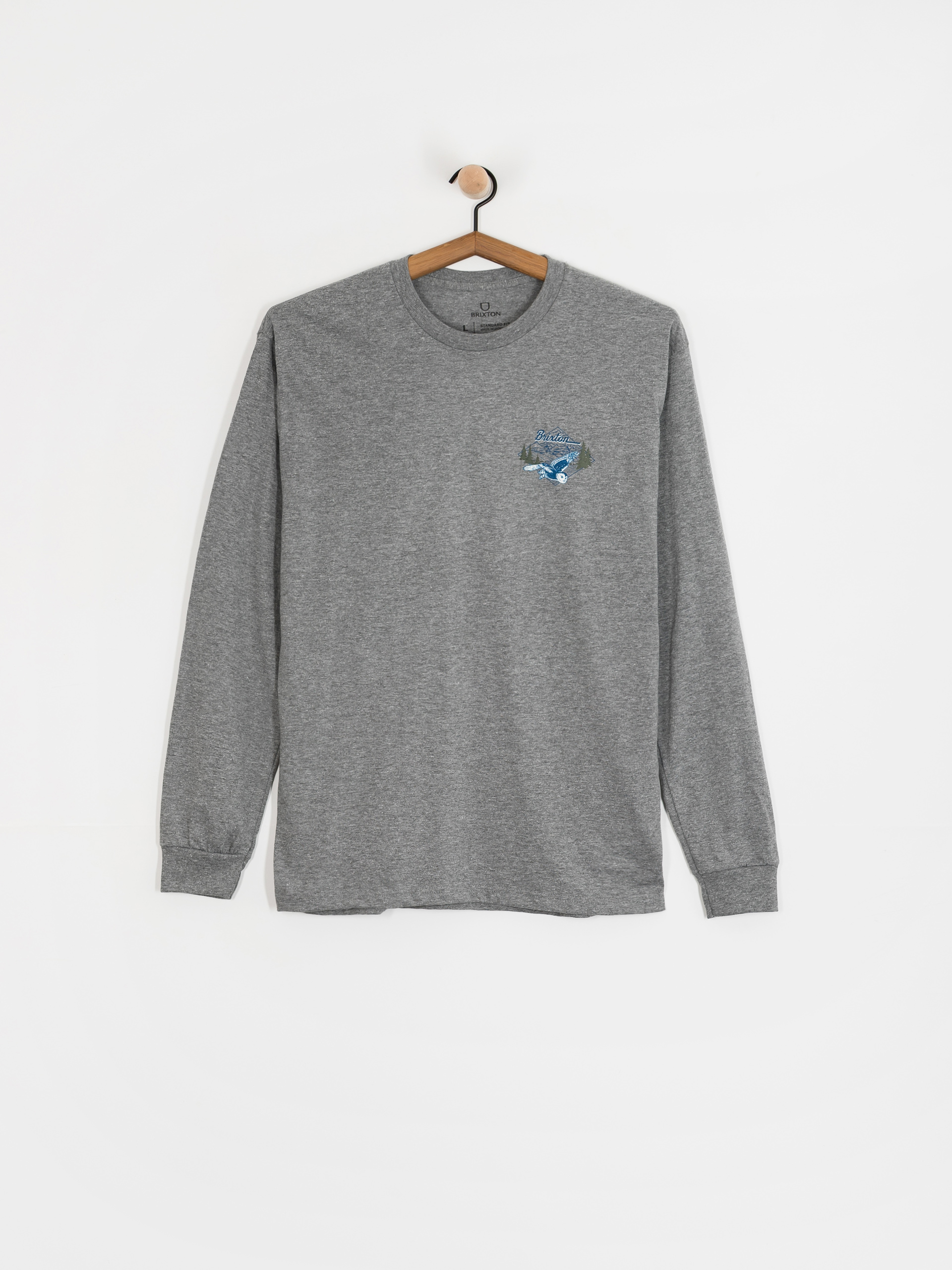 Лонгслів Brixton Driftway Std (graphite heather)