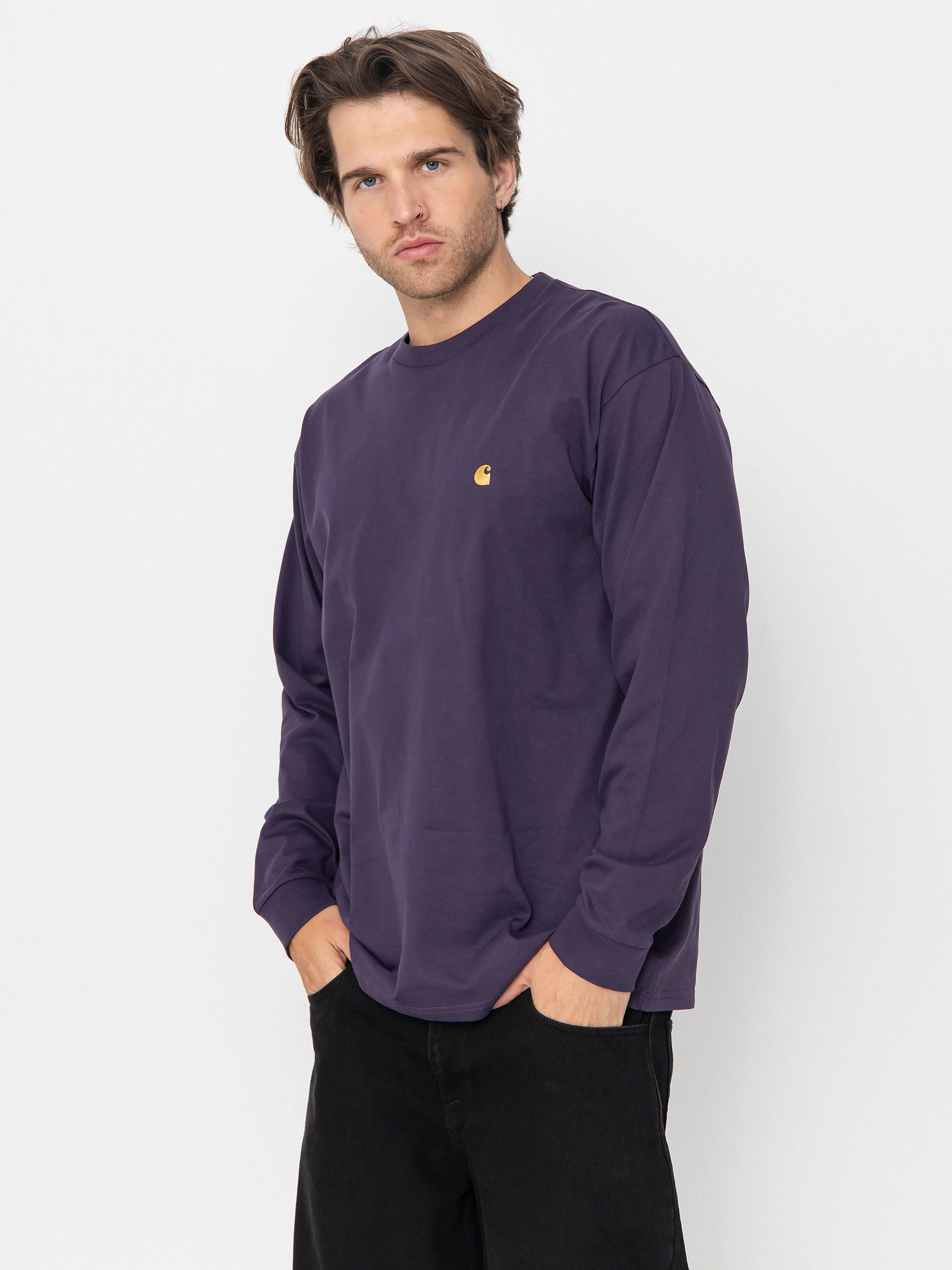 Лонгслів Carhartt WIP Chase (lakers/gold)
