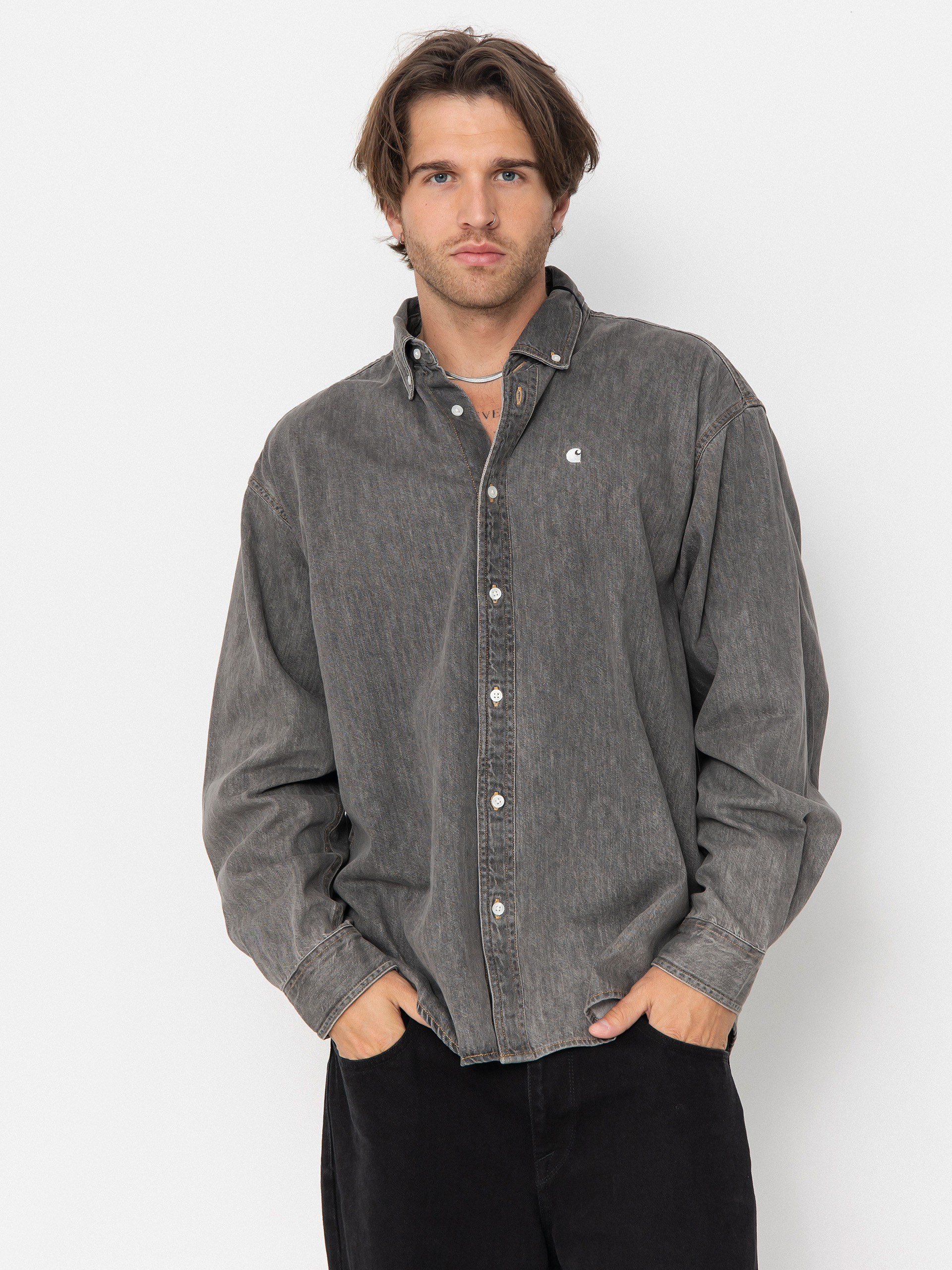 Сорочка Carhartt WIP Lucas (black/bleached)
