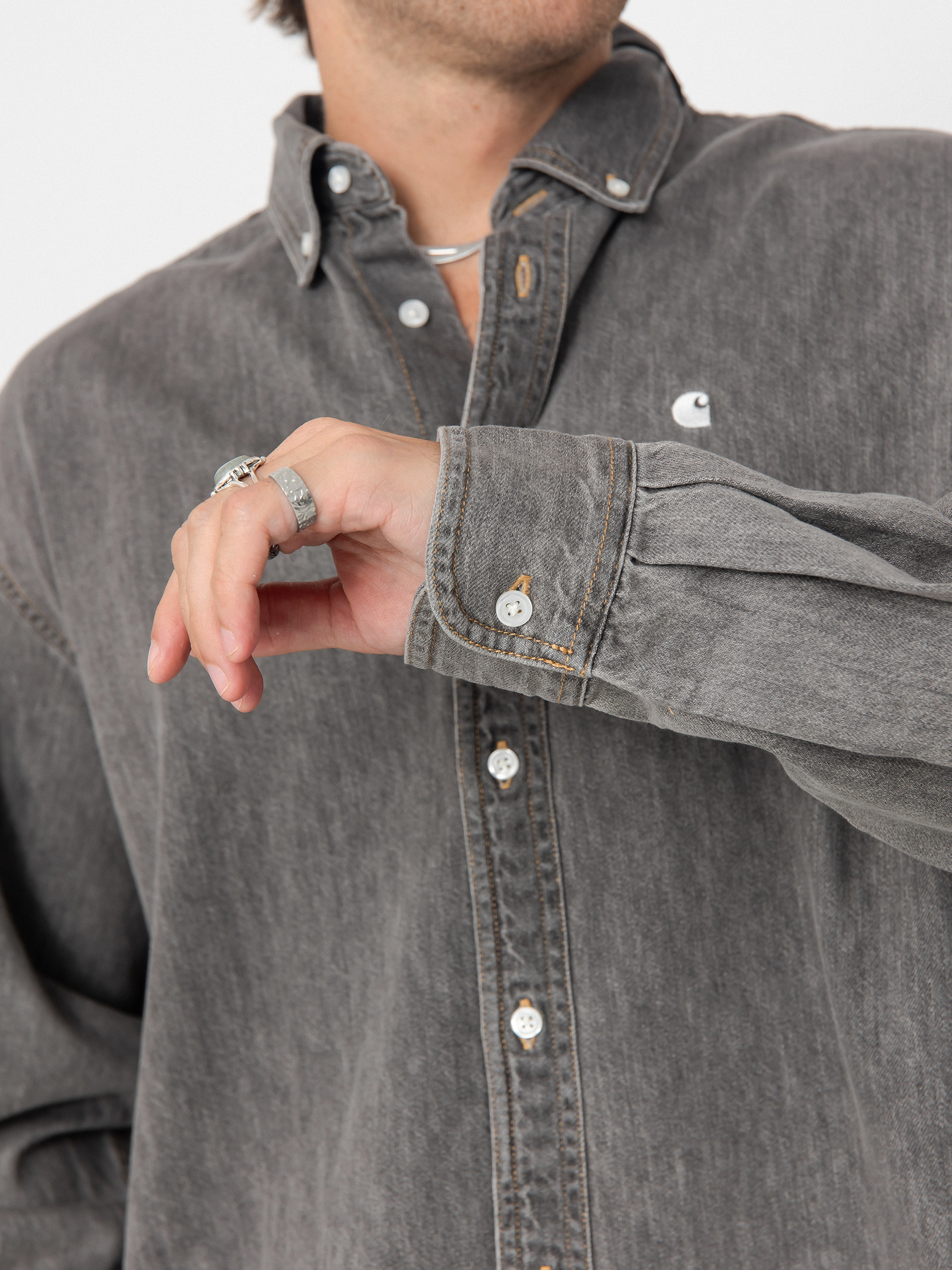 Сорочка Carhartt WIP Lucas (black/bleached)